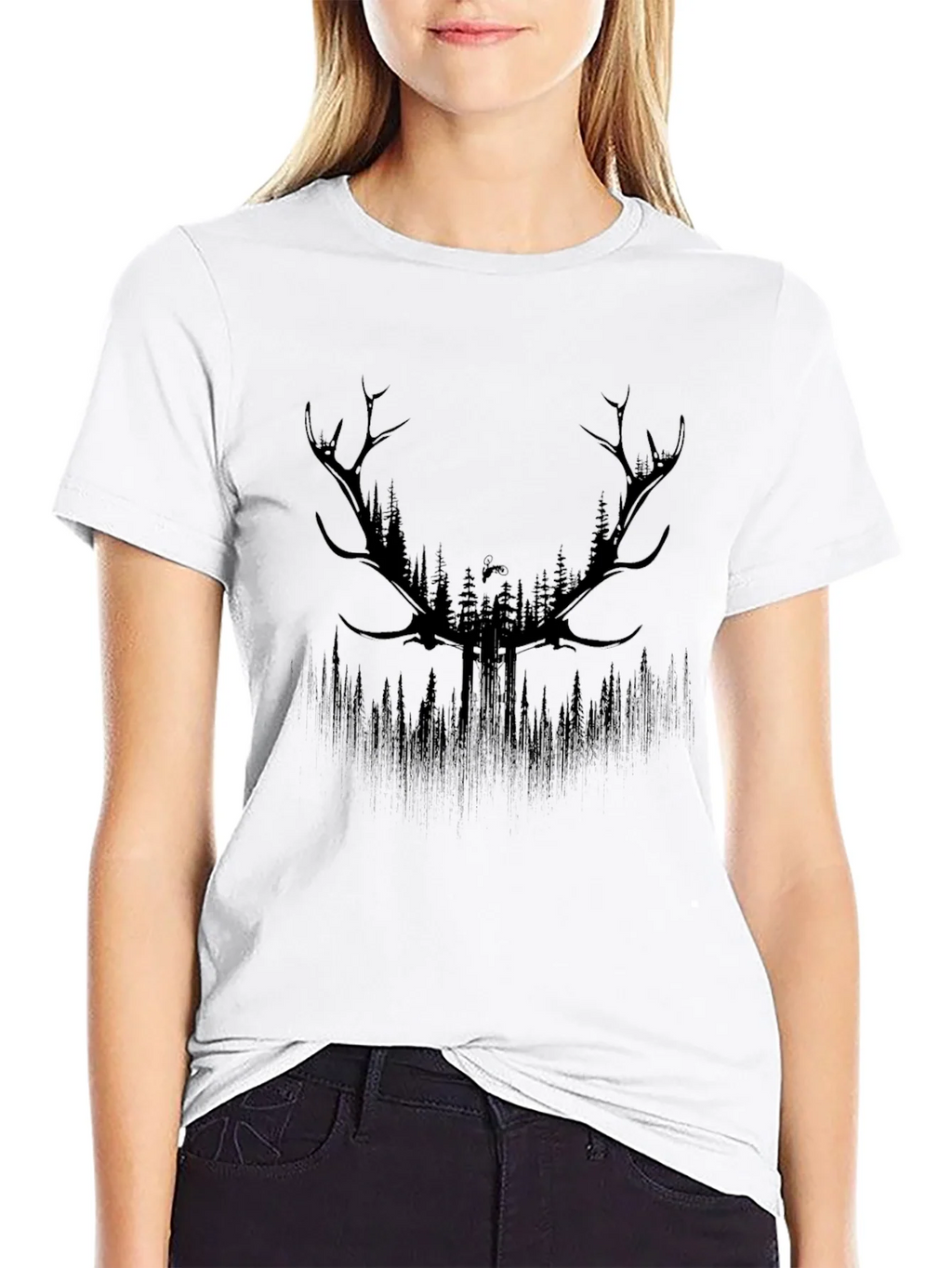 Antler Forest Graphic Tee - Mens Black T-Shirt product image 8