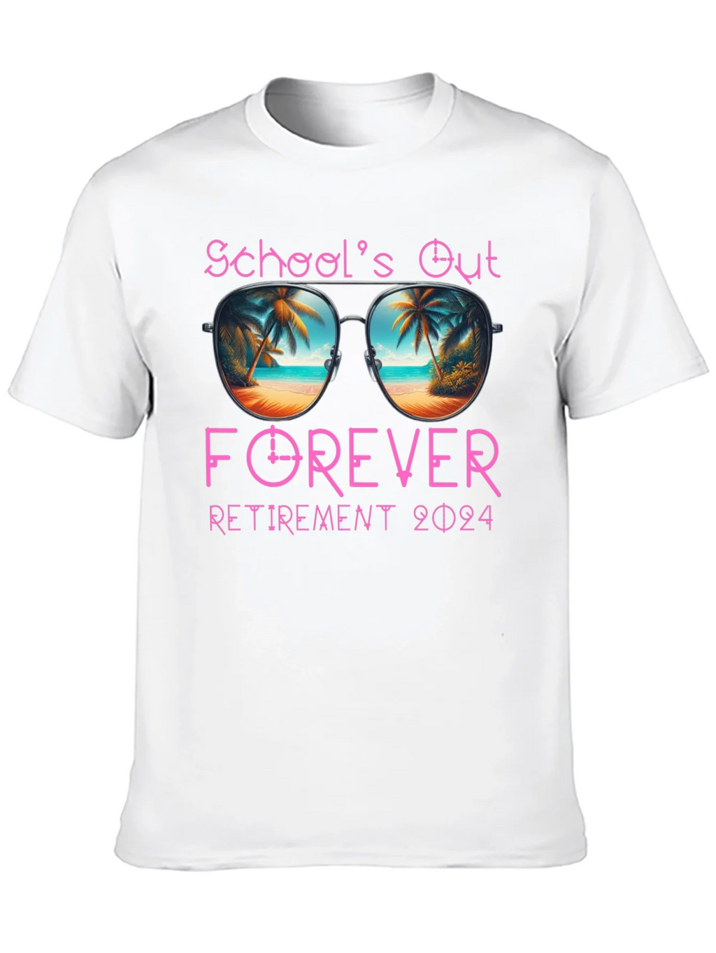 Schools Out Forever Retirement 2024 T-Shirt product image 8