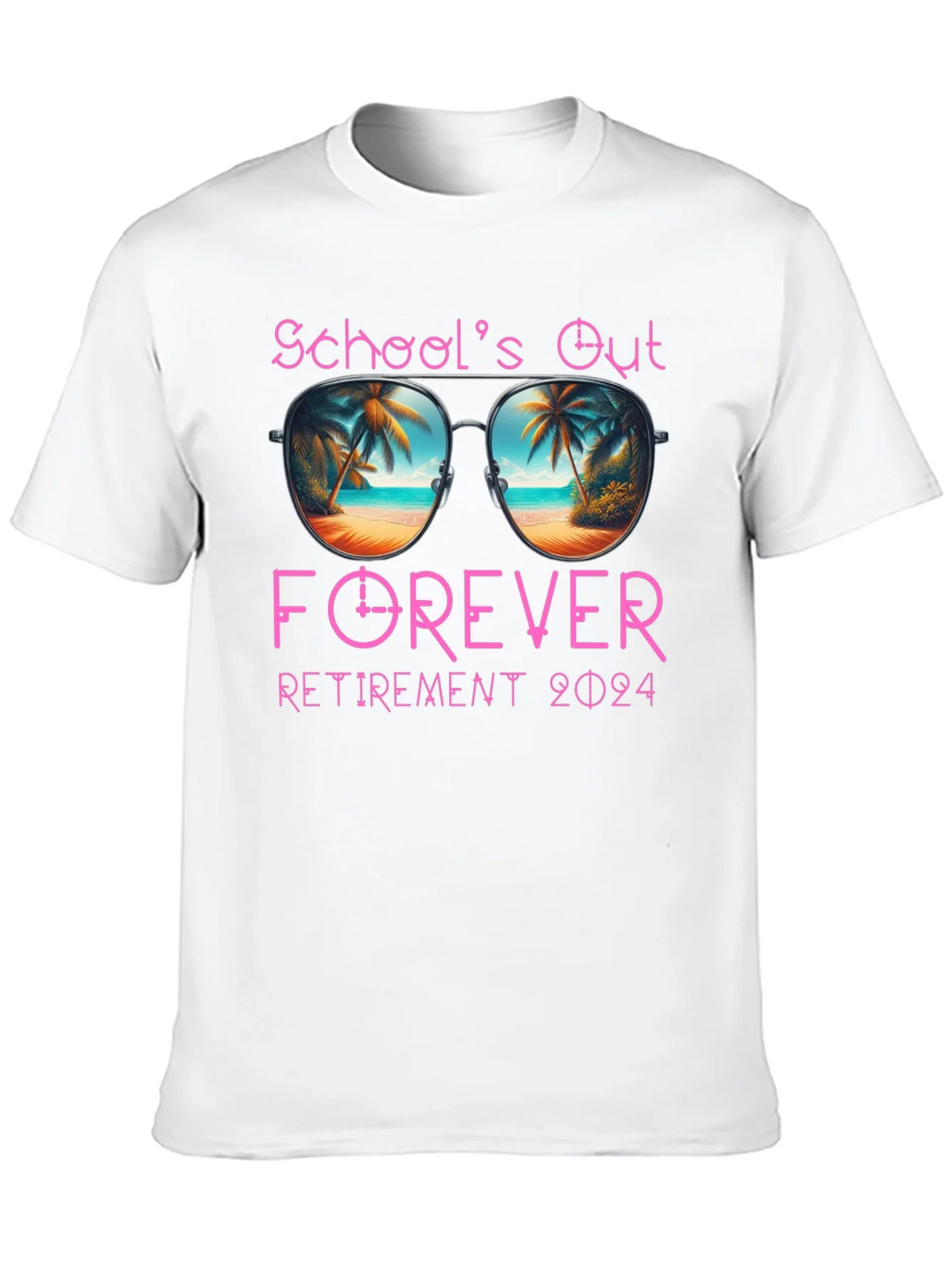 Schools Out Forever Retirement 2024 T-Shirt product image 8