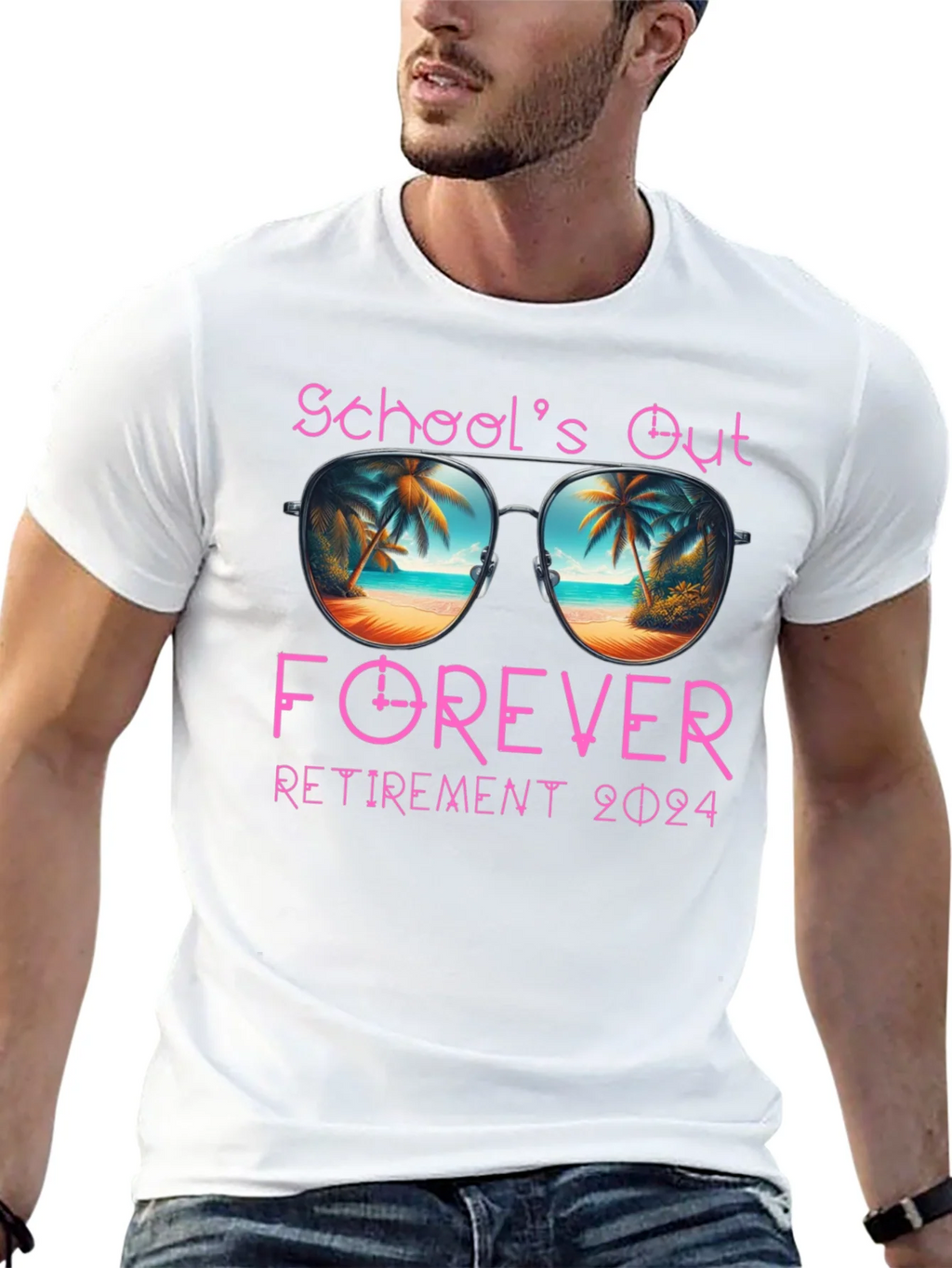 Schools Out Forever Retirement 2024 T-Shirt product image 11