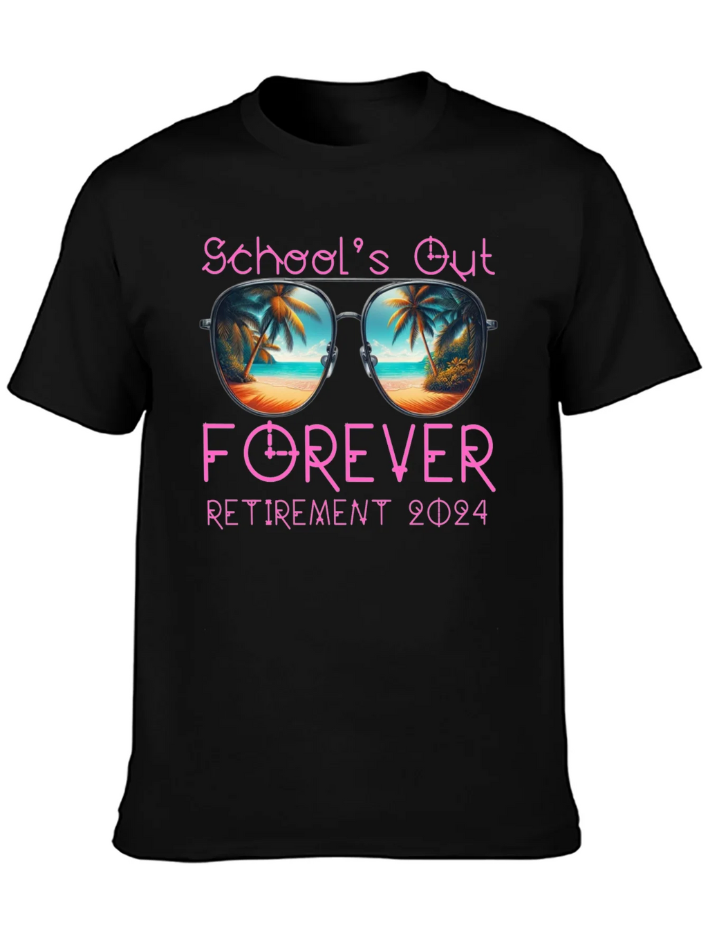 Schools Out Forever Retirement 2024 T-Shirt product image 2