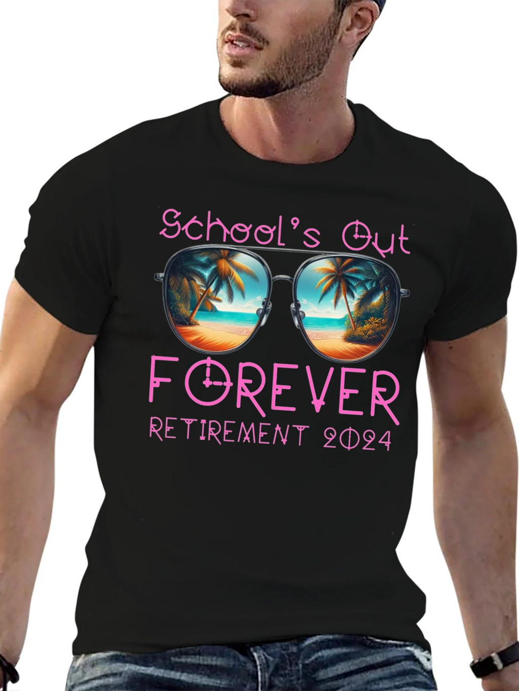 Schools Out Forever Retirement 2024 T-Shirt product image 5