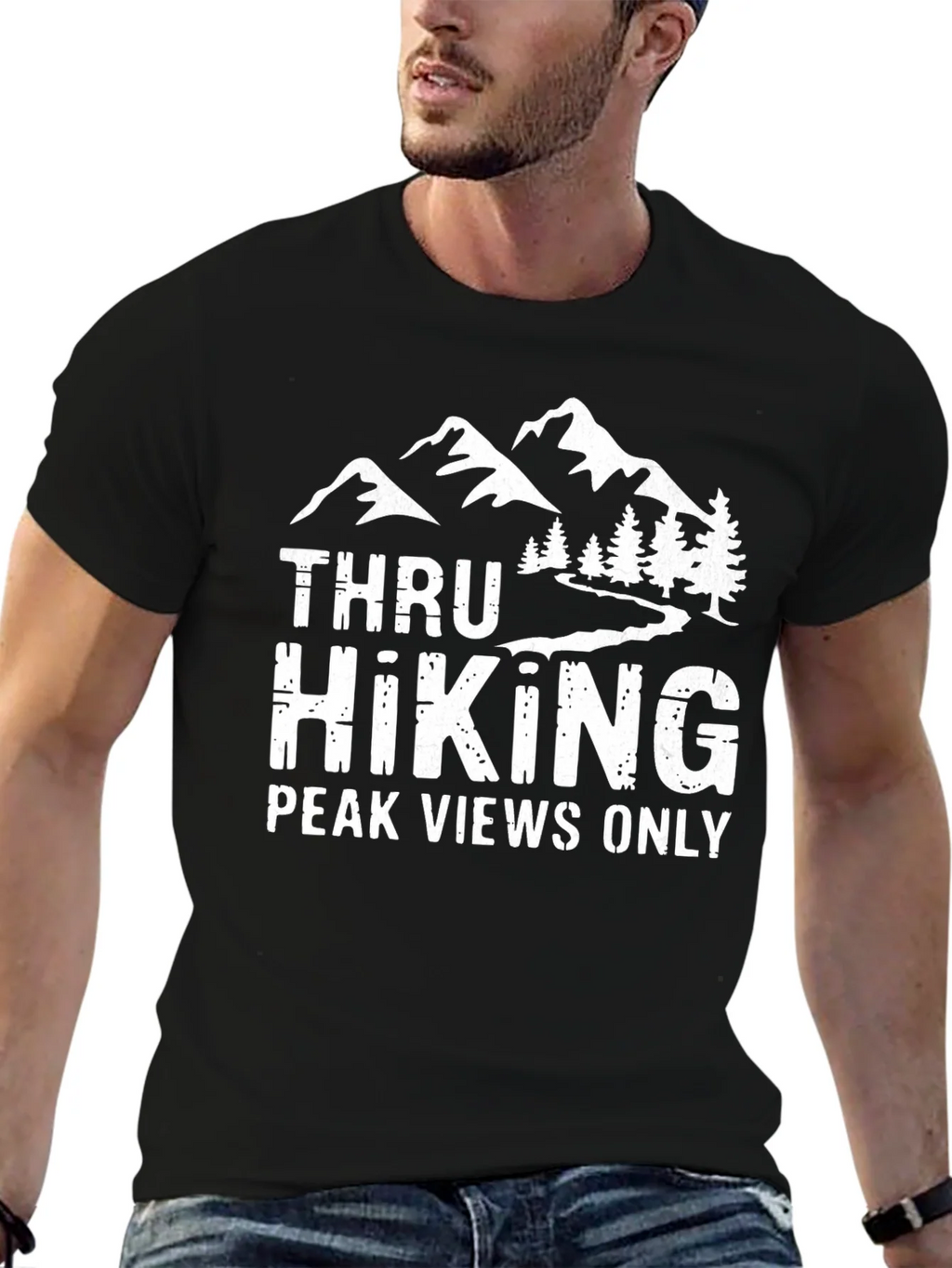 Thru Hiking Peak Views Only Tee product image 6