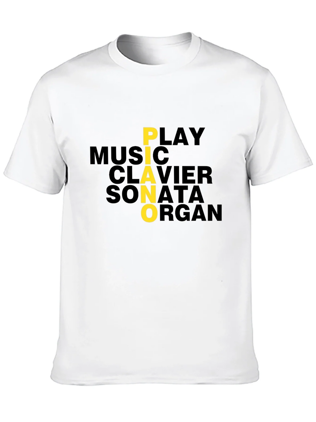 Piano Music Lover Graphic Tee - Black product image 6