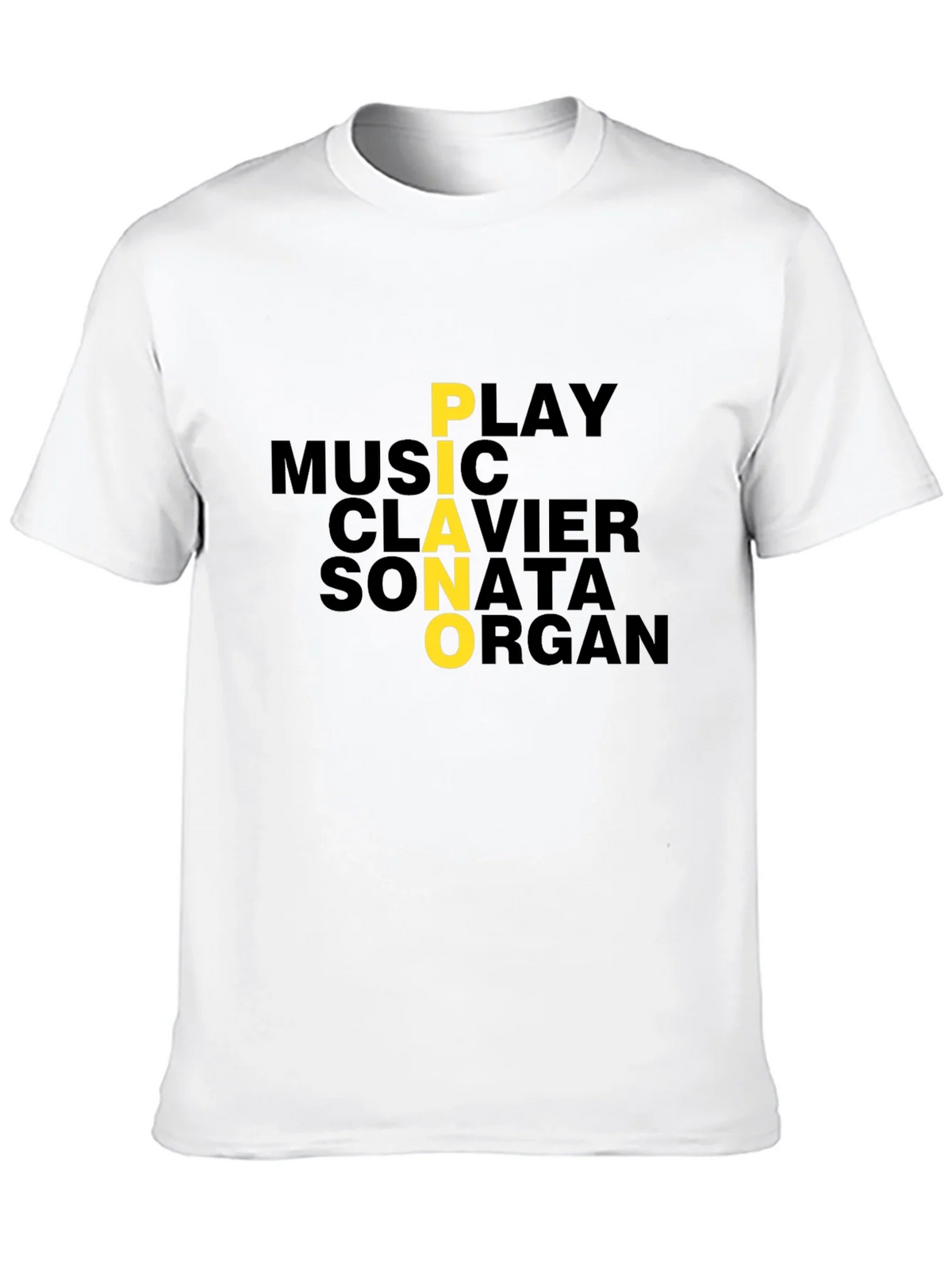 Piano Music Lover Graphic Tee - Black product image 6