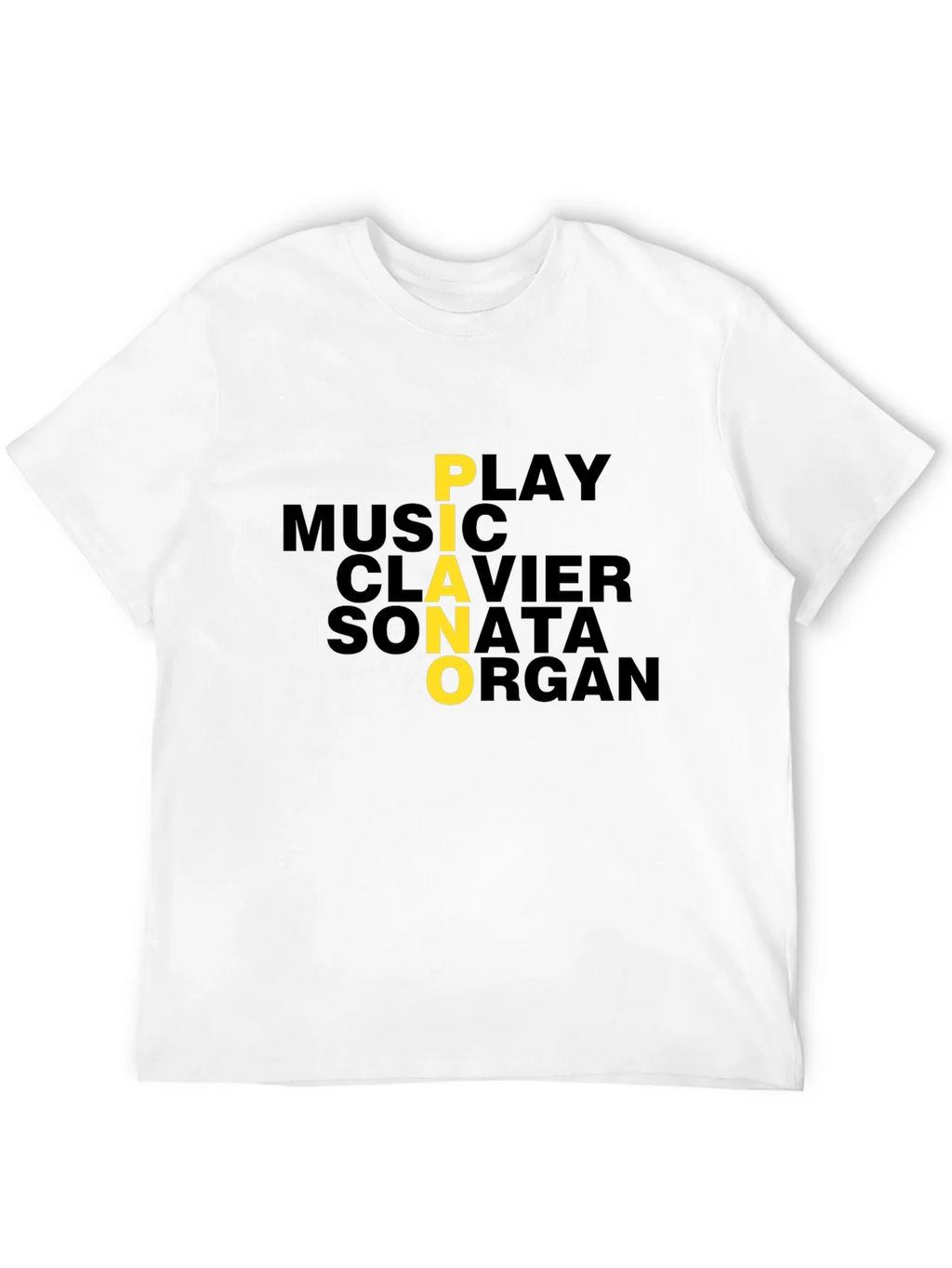 Piano Music Lover Graphic Tee - Black product image 7