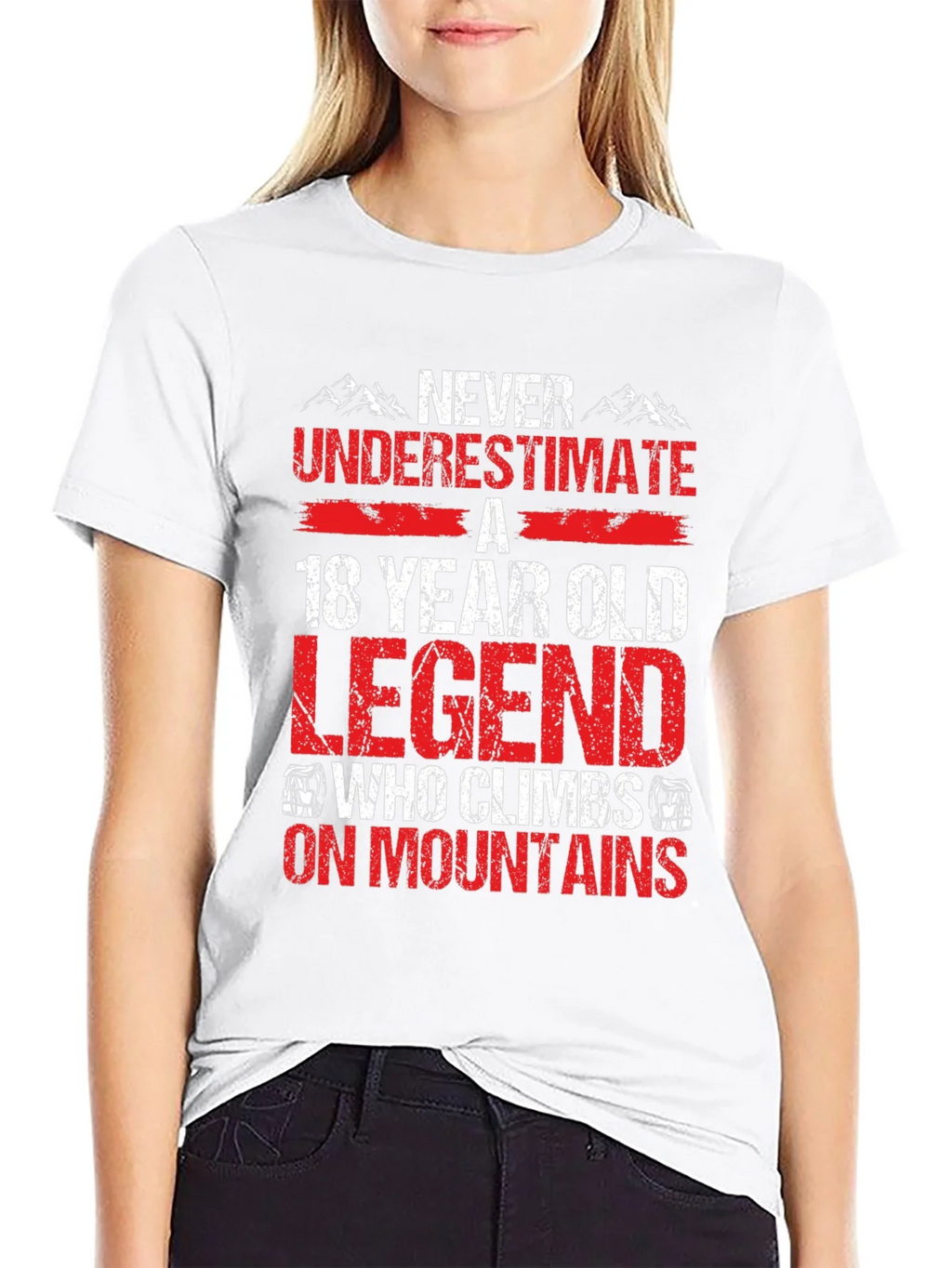 18 Year Old Legend Who Climbs On Mountains T-Shirt product image 8