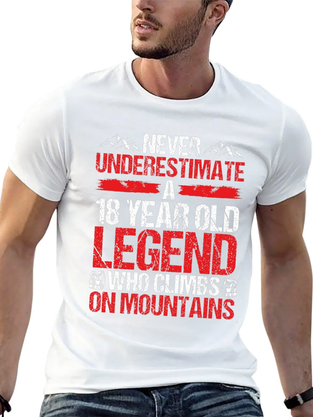 18 Year Old Legend Who Climbs On Mountains T-Shirt product image 12