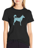 Dog Graphic Print Black T-Shirt product image 1