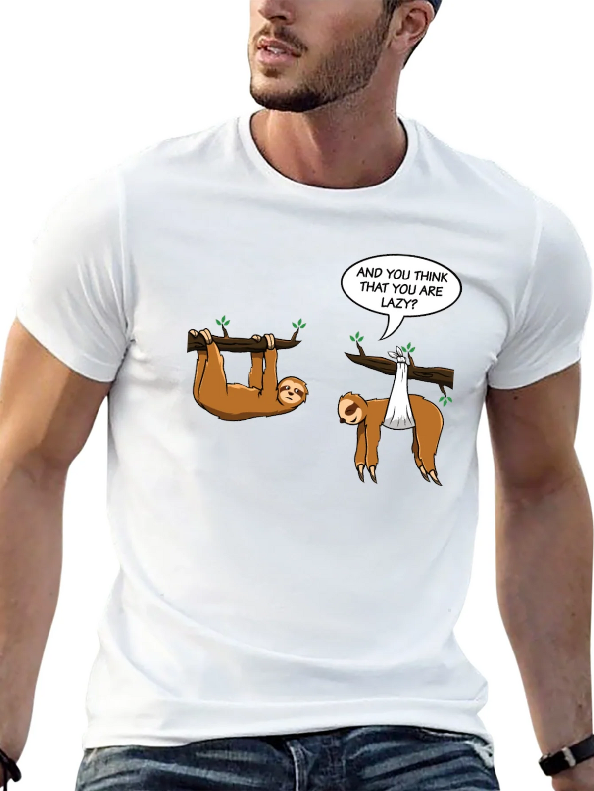 Funny Sloth T-Shirt - And you think that are lazy? product image 12