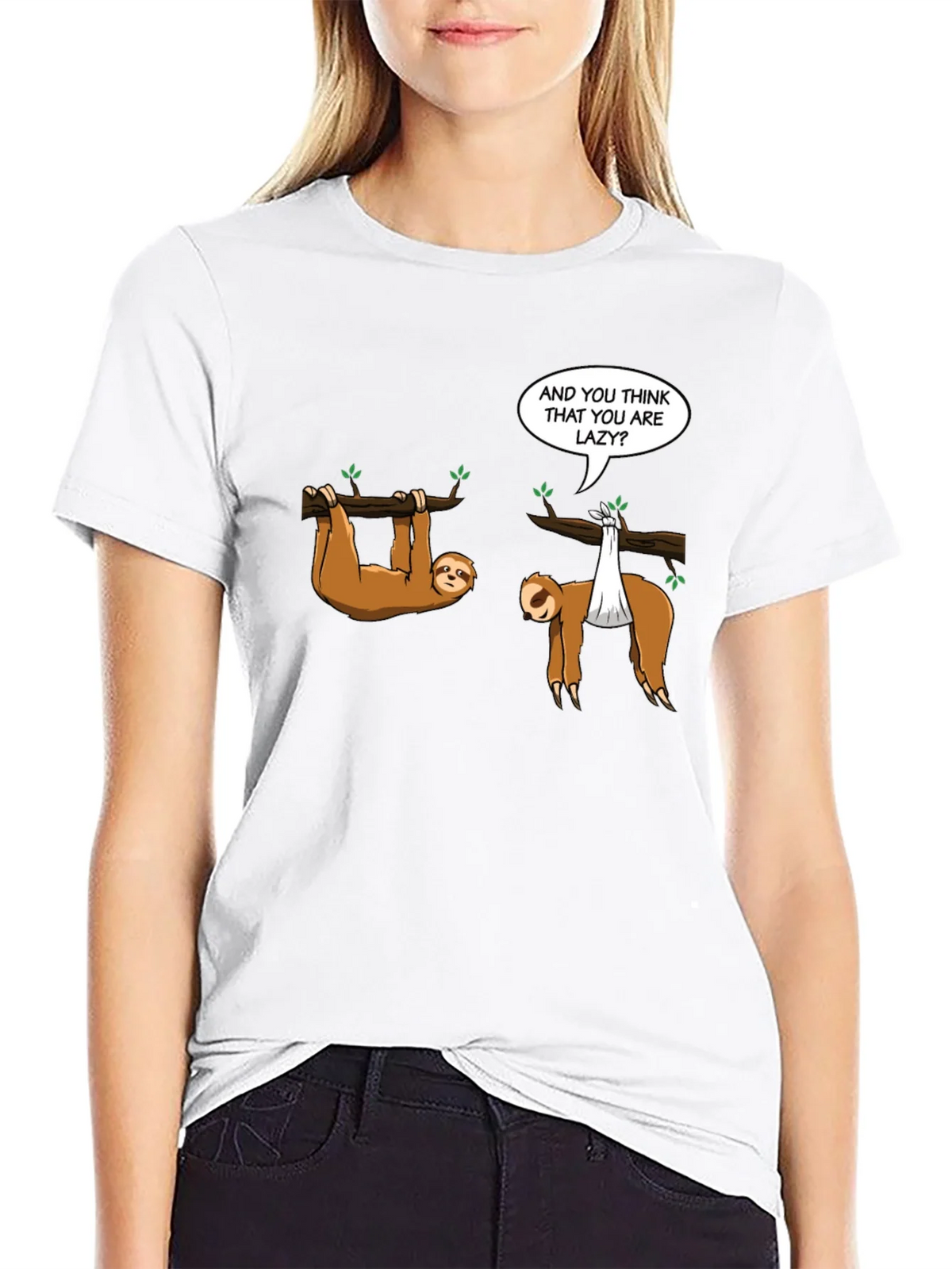 Funny Sloth T-Shirt - And you think that are lazy? product image 8