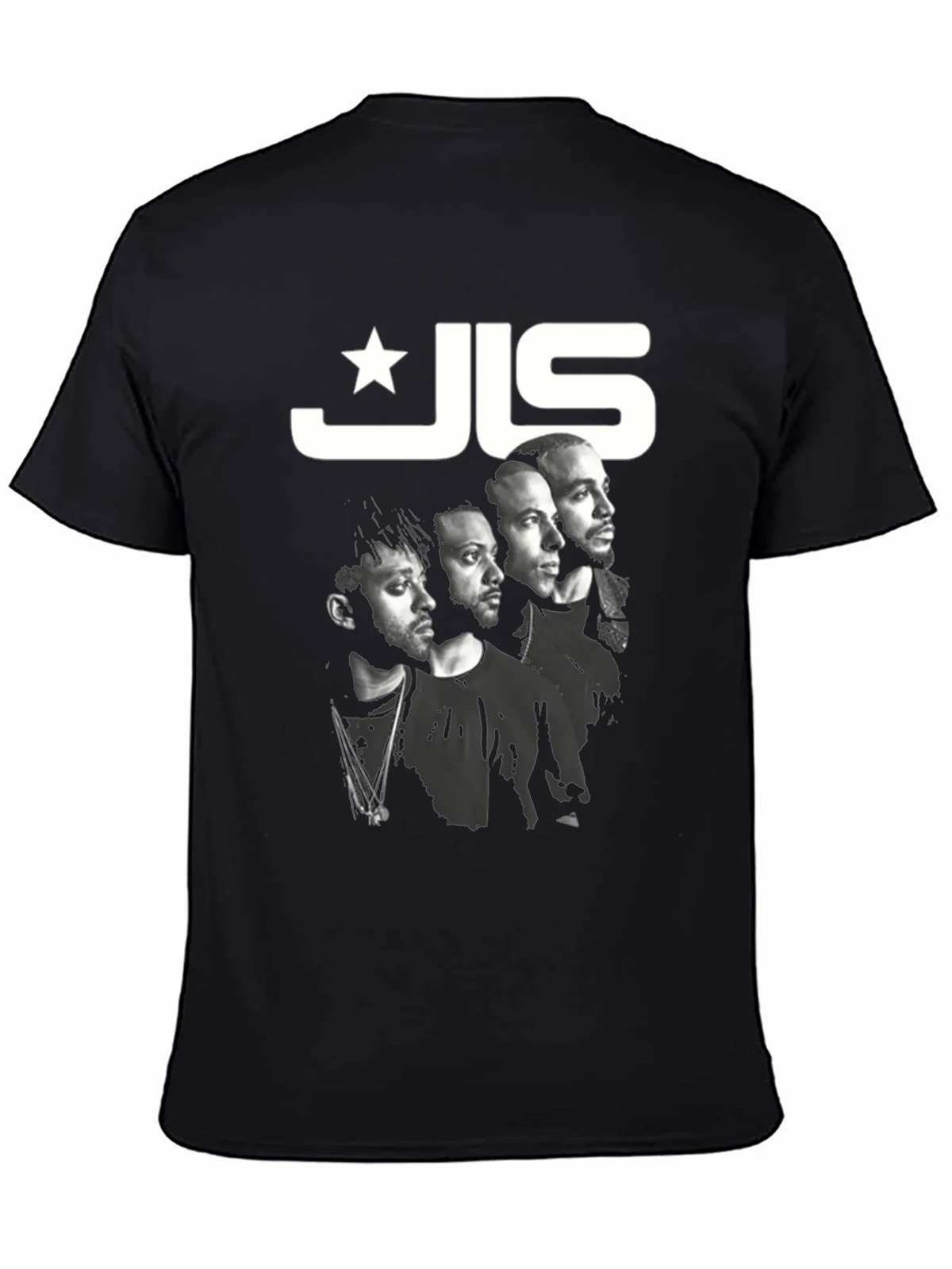 JLS Band Tee - Black Cotton Graphic T-Shirt product image 4