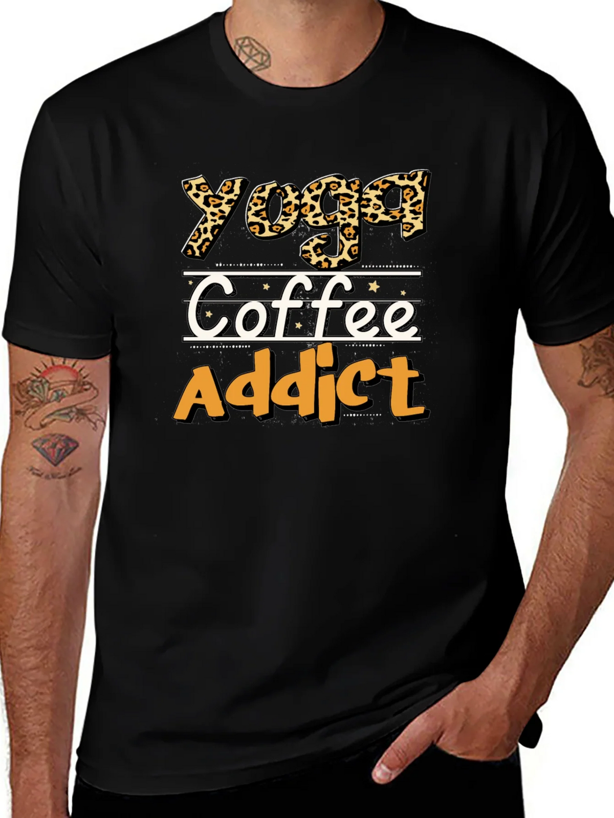 Yoga Coffee Addict Graphic Tee - Unisex product image 1