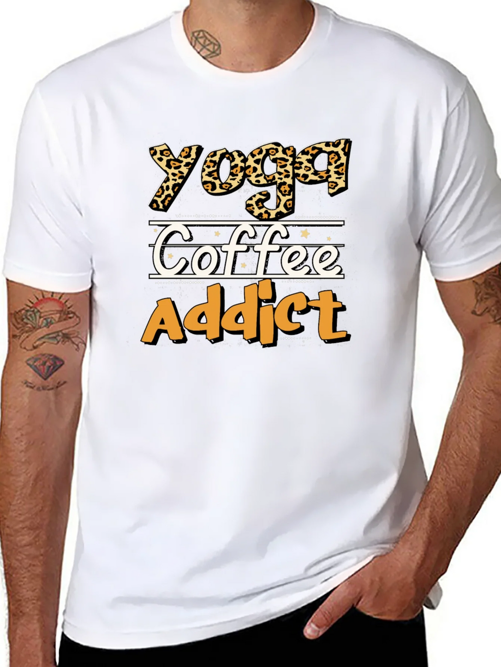 Yoga Coffee Addict Graphic Tee - Unisex product image 7