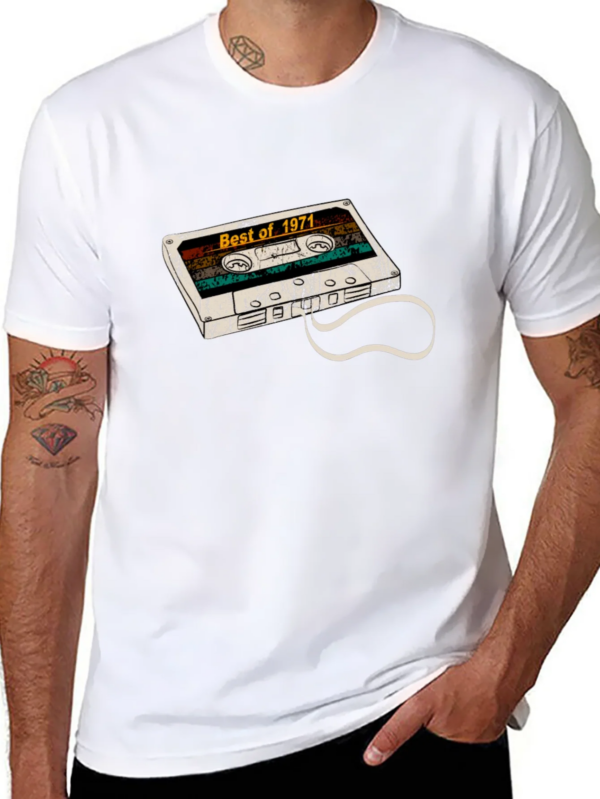 Best of 1971 Cassette Tape Graphic T-Shirt product image 7