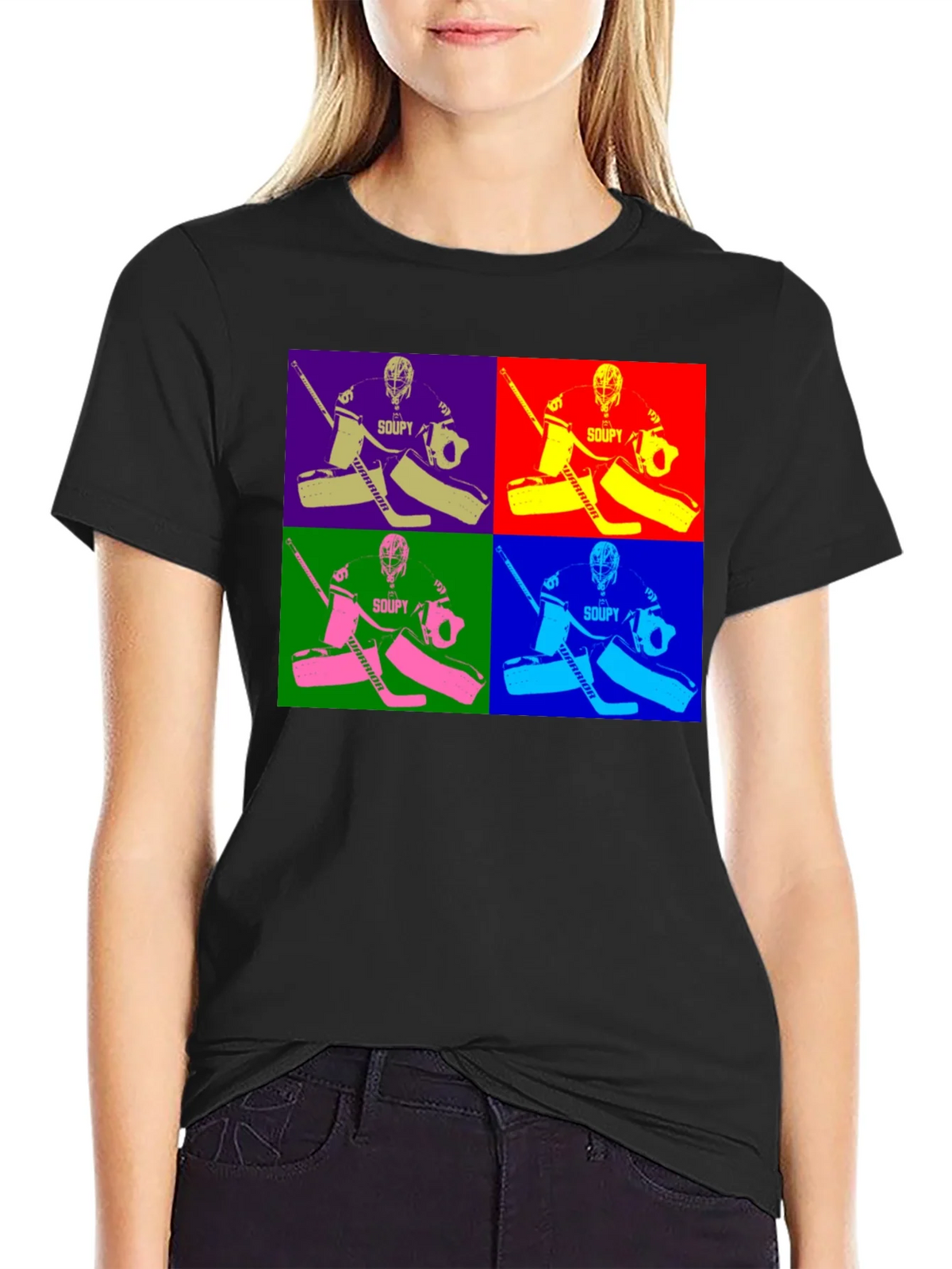 Colorful Hockey Goalie T-Shirt product image 2