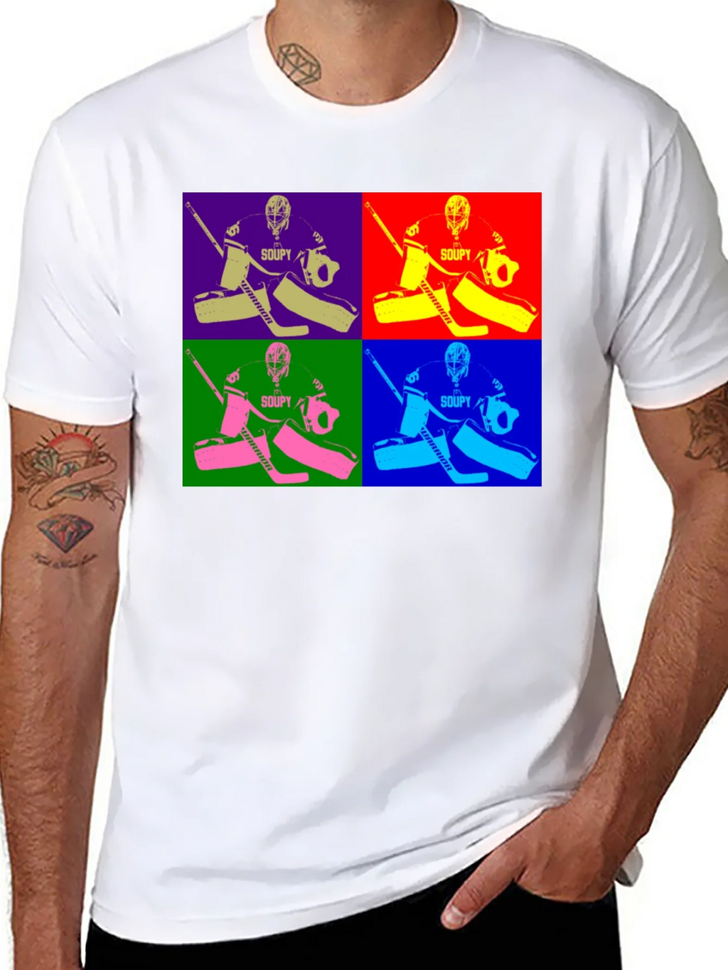 Colorful Hockey Goalie T-Shirt product image 5