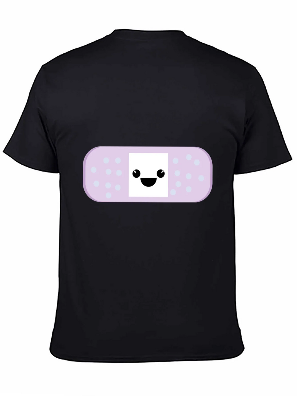 Cute Bandage Cartoon Graphic Tee - Black product image 4