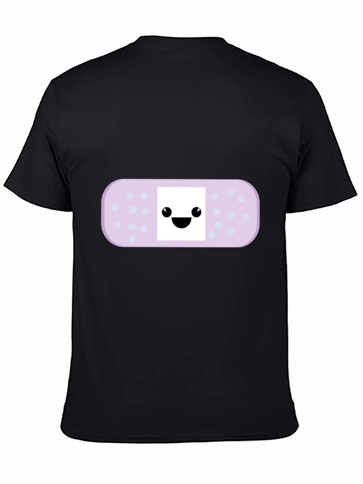 Cute Bandage Cartoon Graphic Tee - Black product image 4