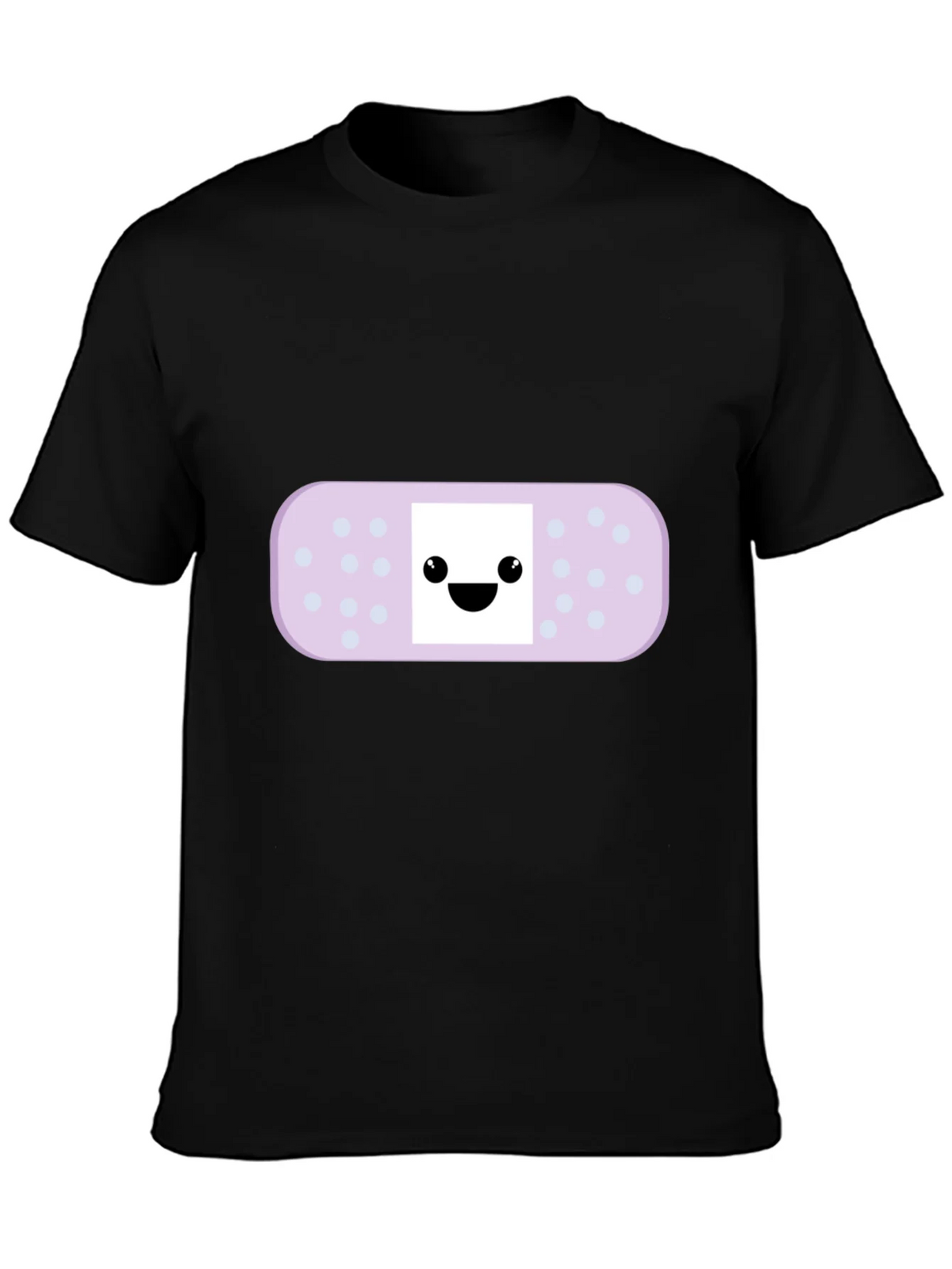 Cute Bandage Cartoon Graphic Tee - Black product image 3