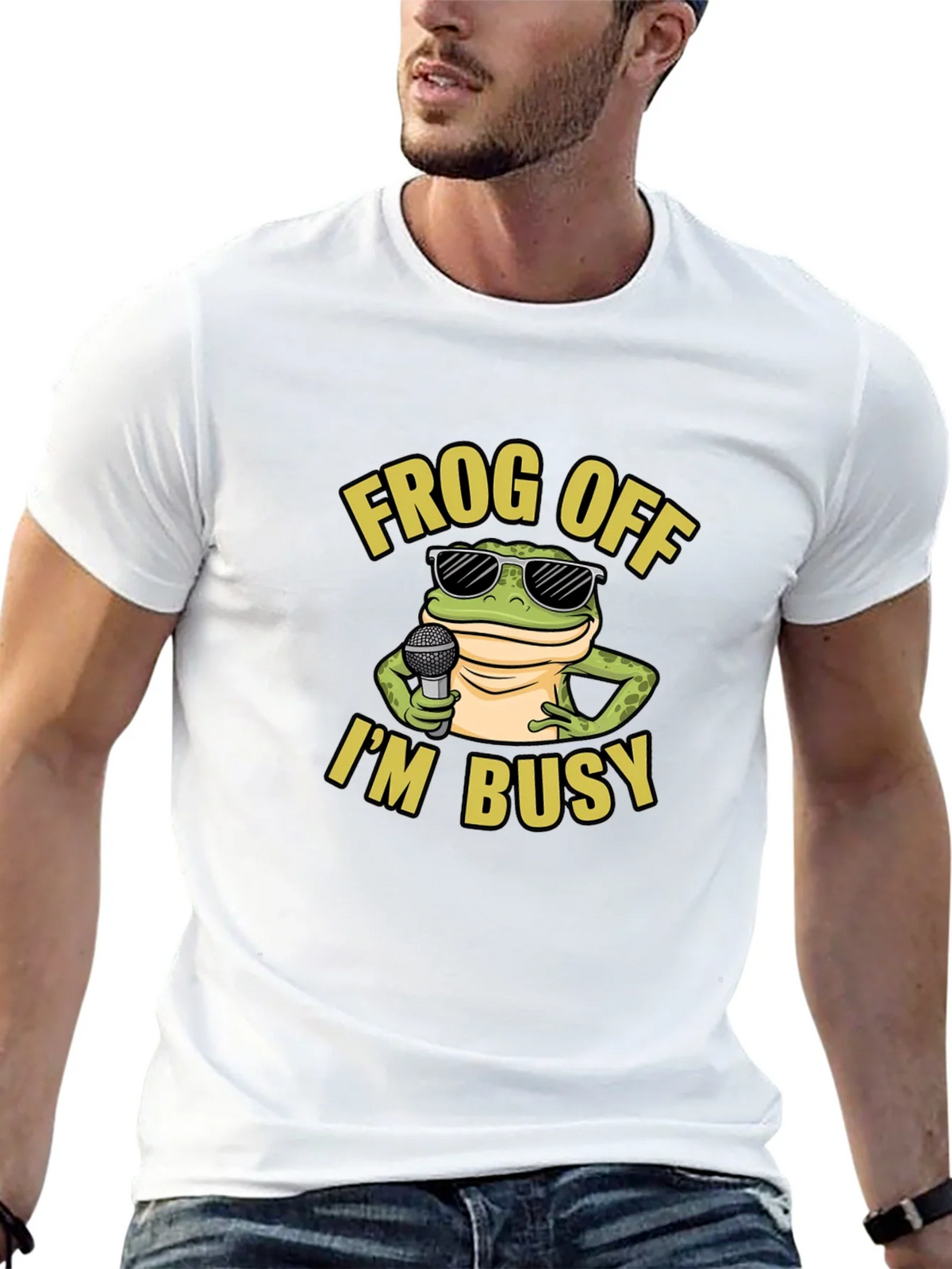 Frog Off Im Busy Graphic T-Shirt product image 12