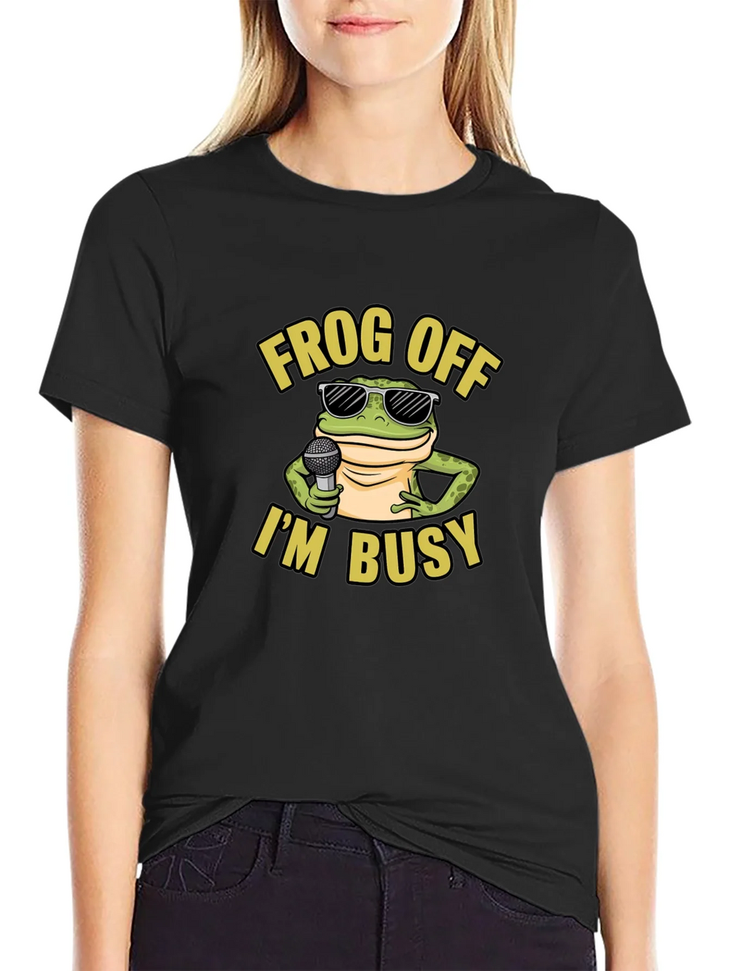 Frog Off Im Busy Graphic T-Shirt product image 2