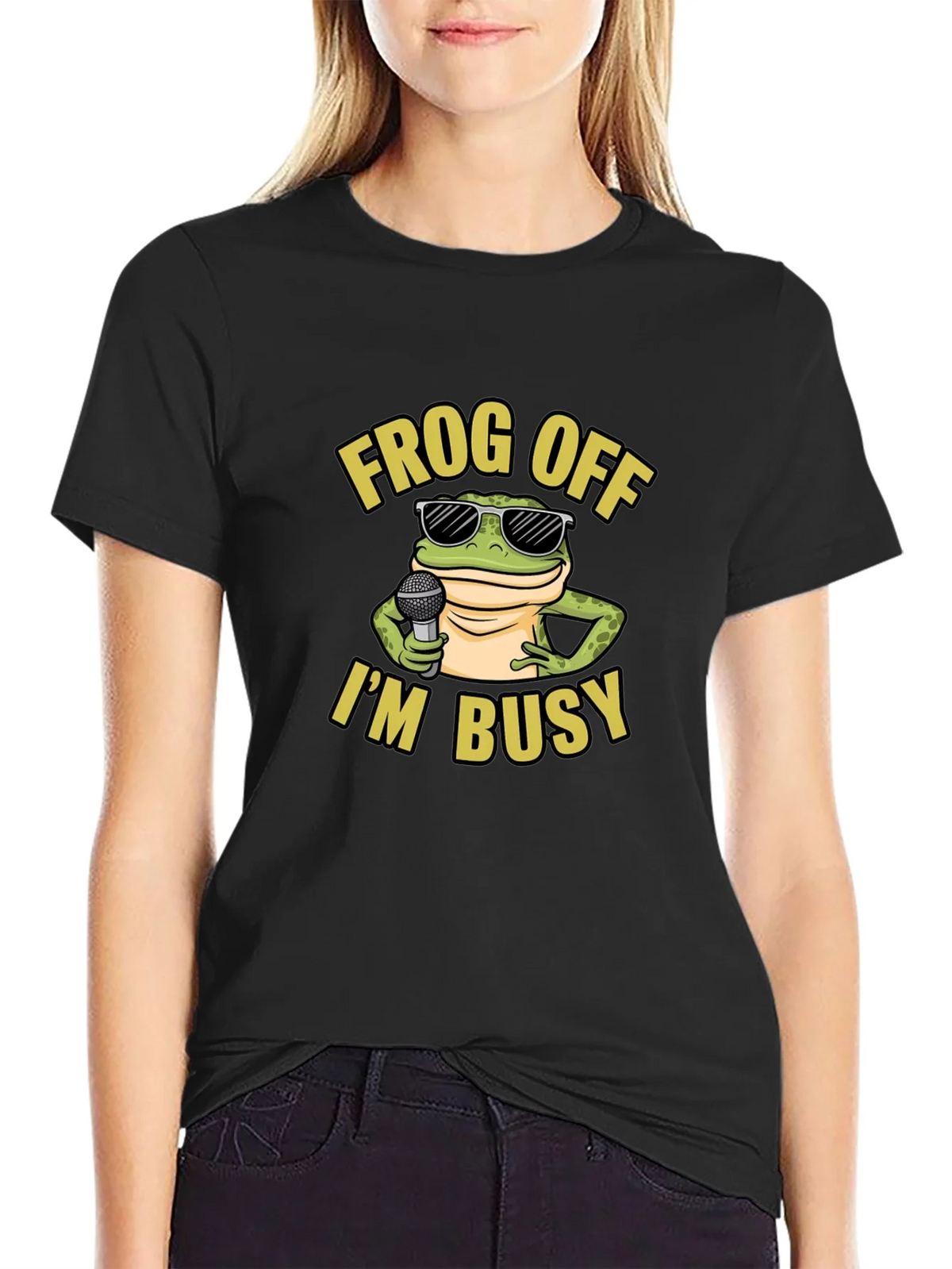 Frog Off Im Busy Graphic T-Shirt product image 2
