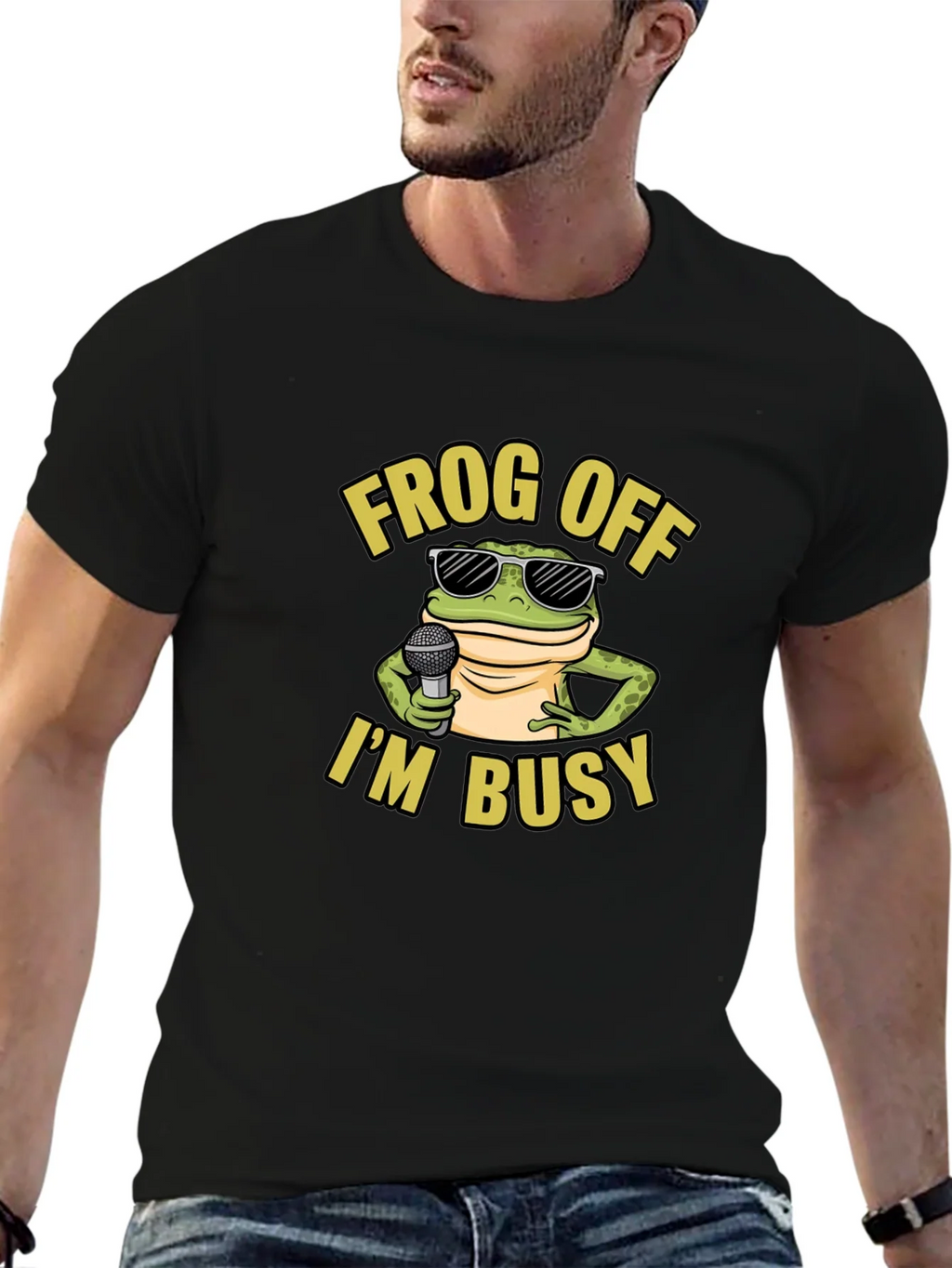 Frog Off Im Busy Graphic T-Shirt product image 6