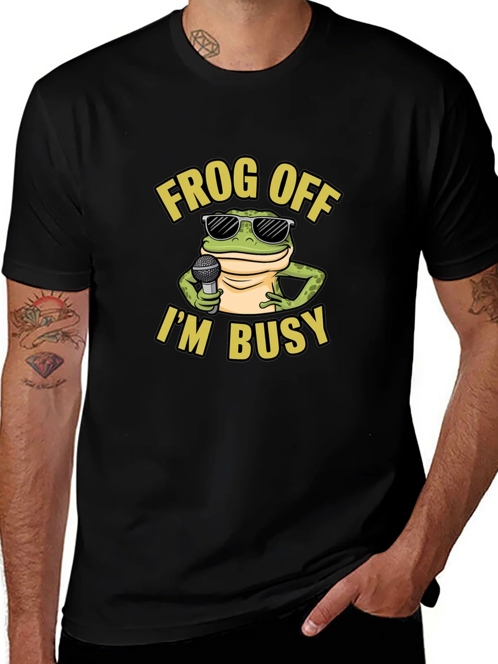 Frog Off Im Busy Graphic T-Shirt product image 1