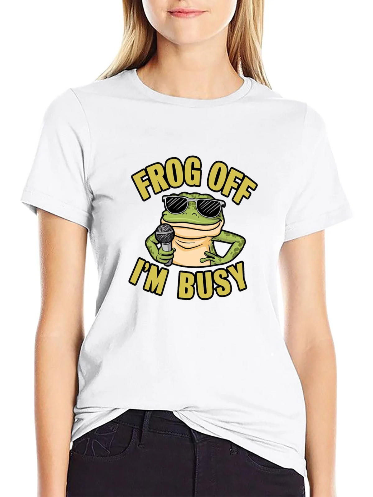 Frog Off Im Busy Graphic T-Shirt product image 8