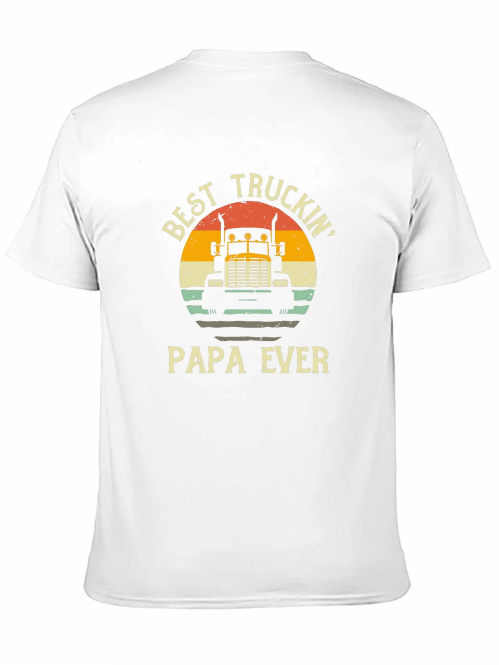 Best Truckin Papa Ever Black T-Shirt product image 10