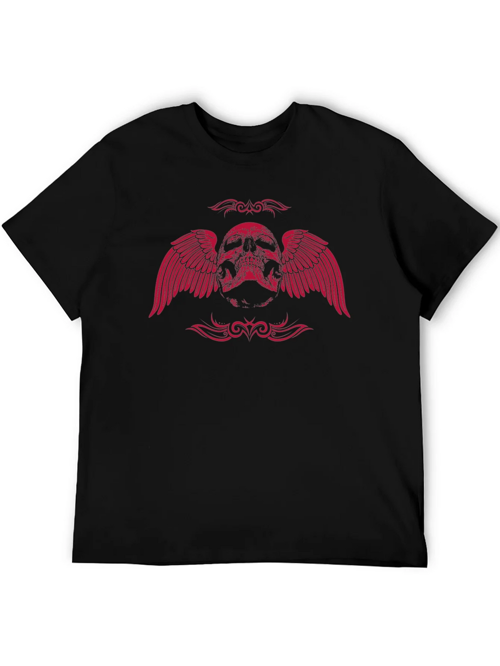 Winged Skull Graphic Tee - Black product image 5