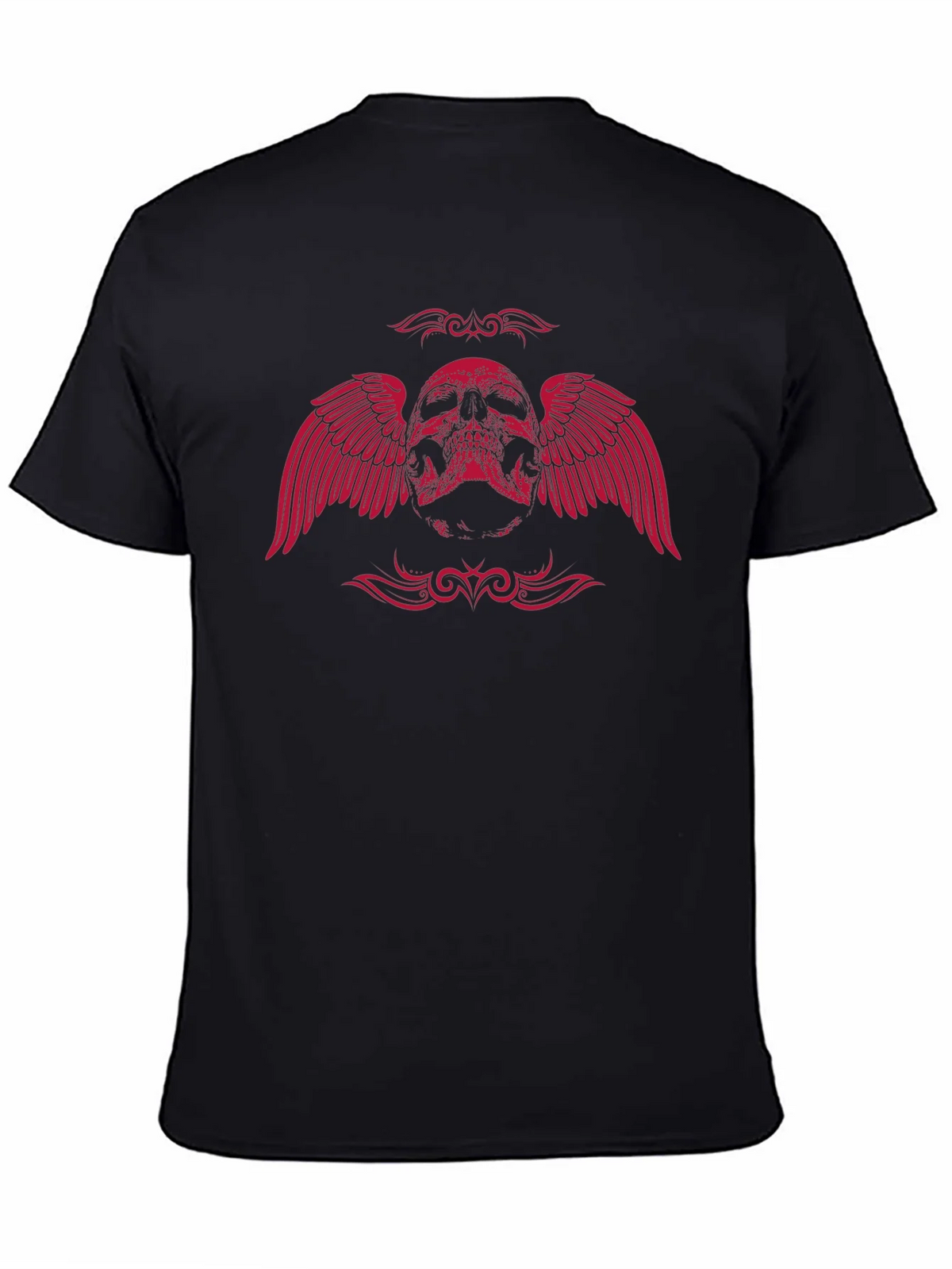 Winged Skull Graphic Tee - Black product image 4