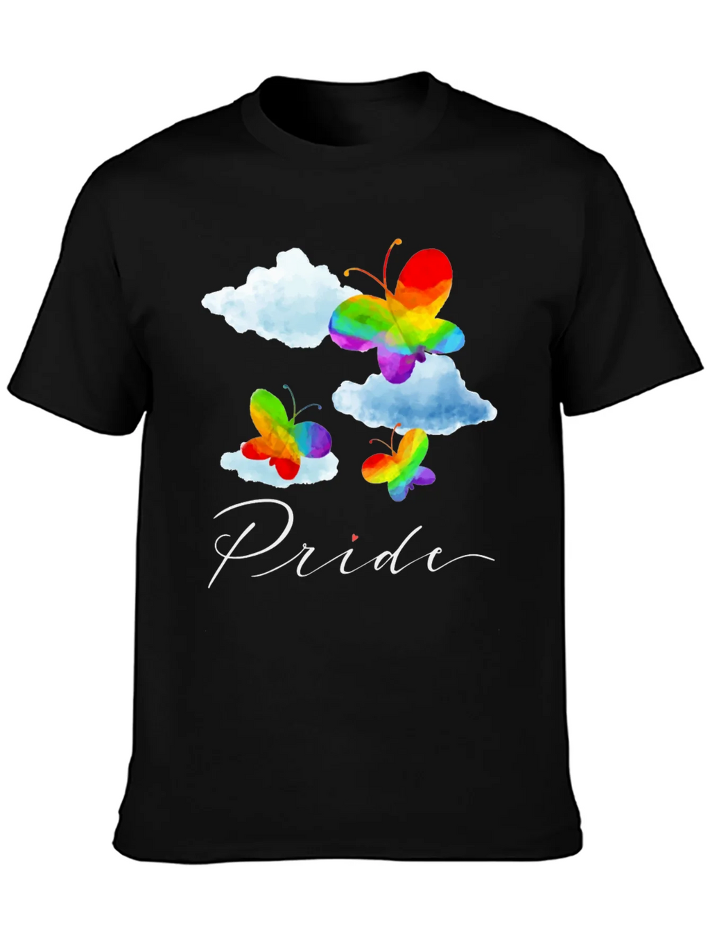 Pride Butterfly Graphic Tee - Black LGBT T-Shirt product image 3