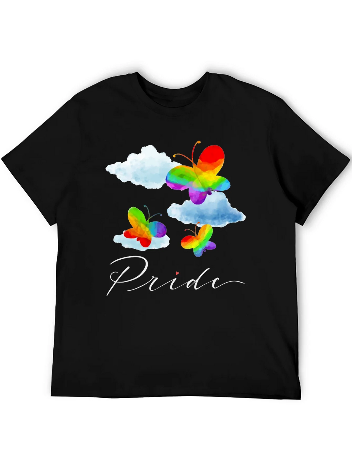 Pride Butterfly Graphic Tee - Black LGBT T-Shirt product image 5
