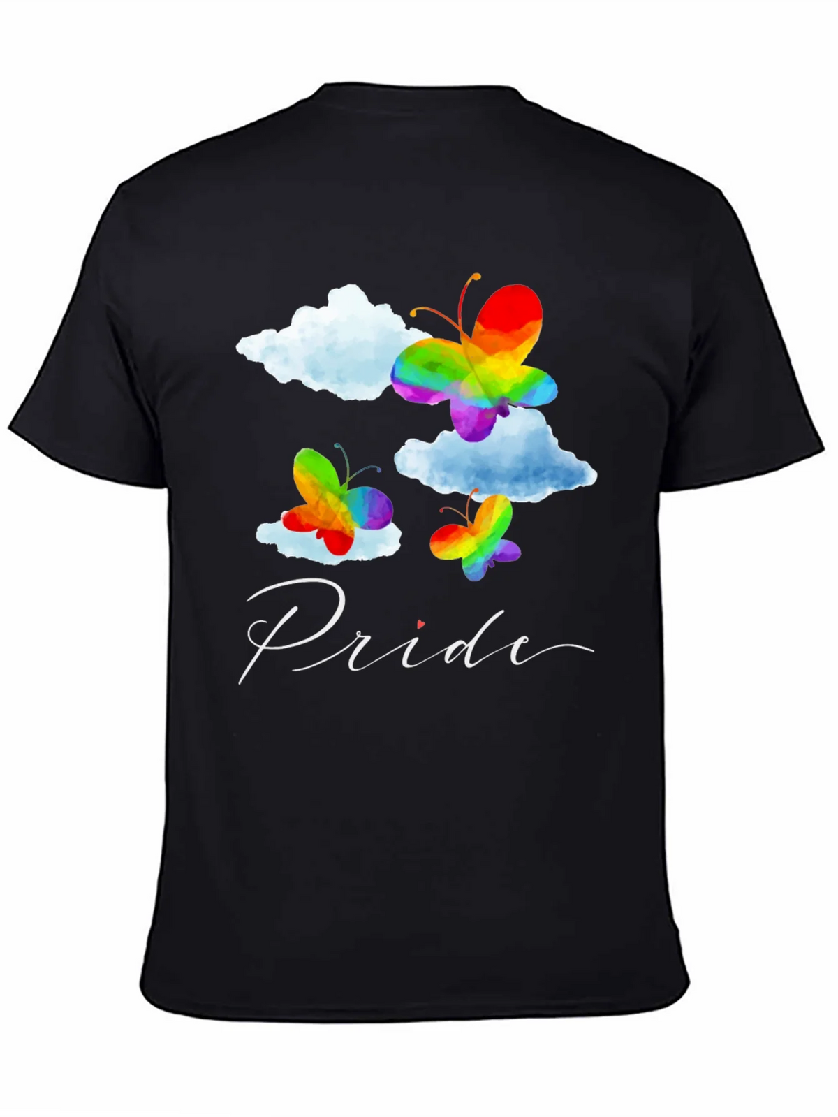 Pride Butterfly Graphic Tee - Black LGBT T-Shirt product image 4