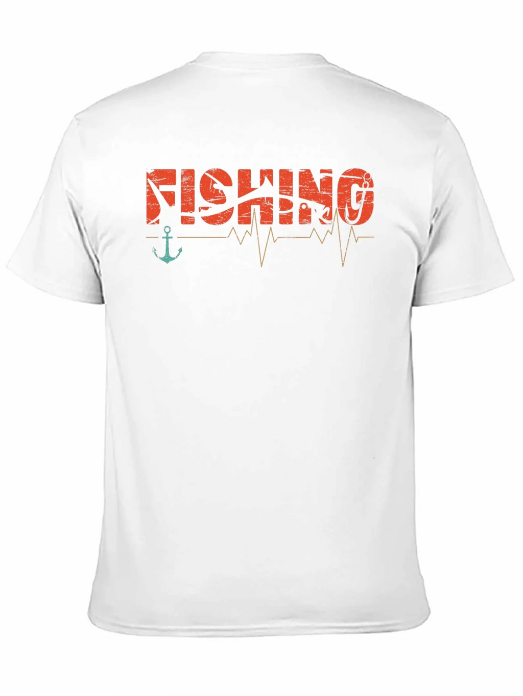 Fishing Heartbeat Graphic T-Shirt - Angler Tee product image 10