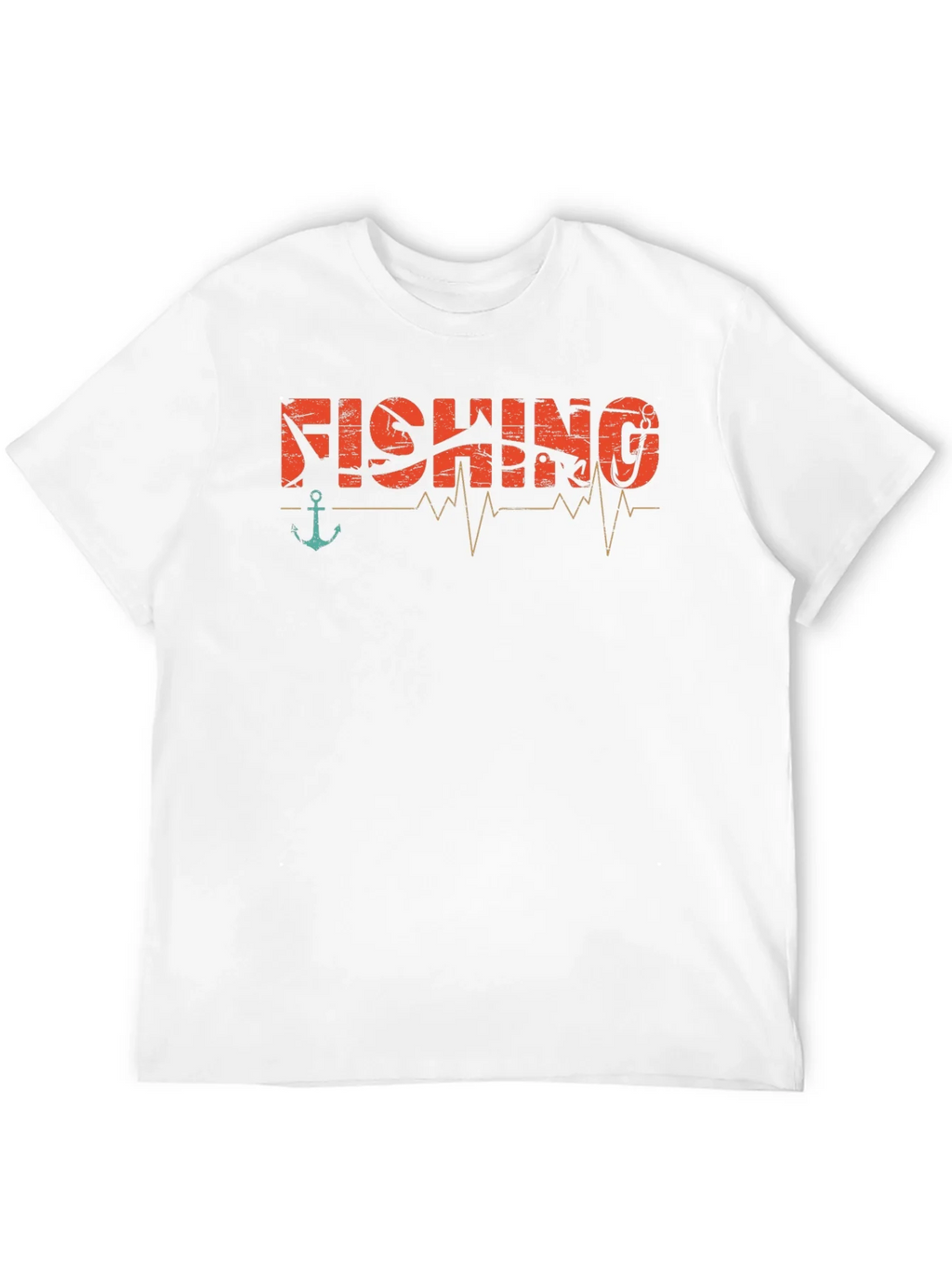 Fishing Heartbeat Graphic T-Shirt - Angler Tee product image 11