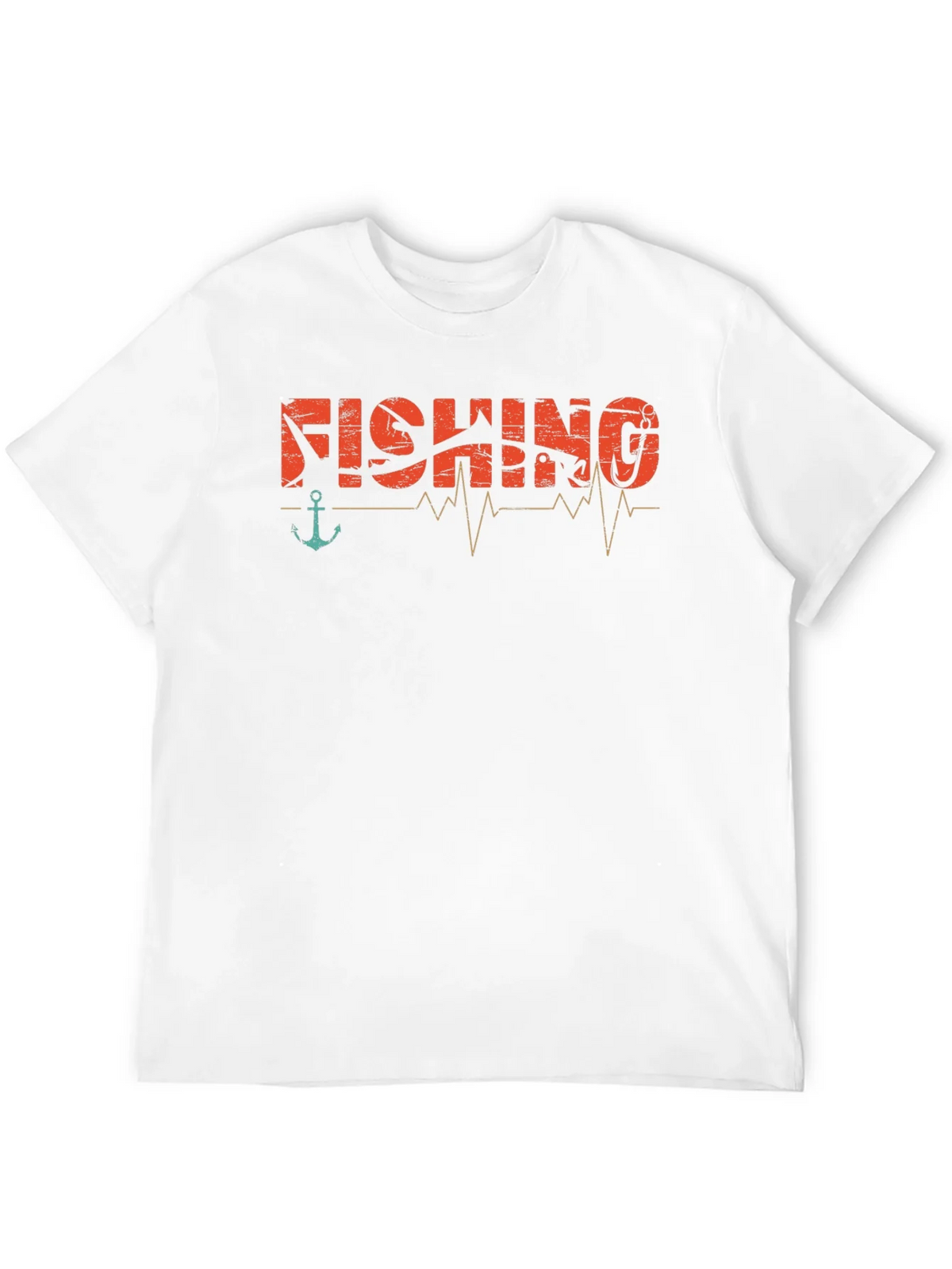 Fishing Heartbeat Graphic T-Shirt - Angler Tee product image 11