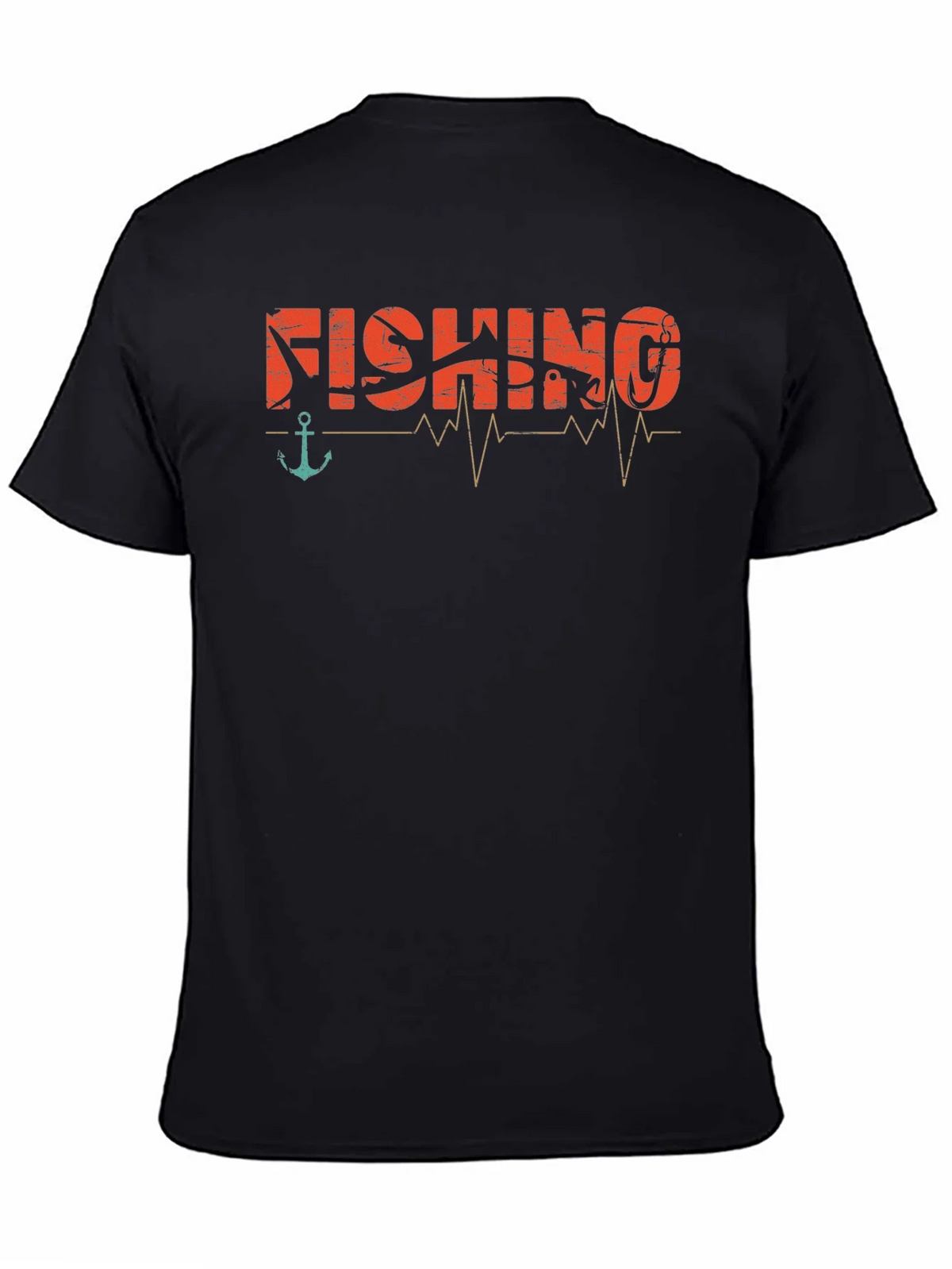 Fishing Heartbeat Graphic T-Shirt - Angler Tee product image 4