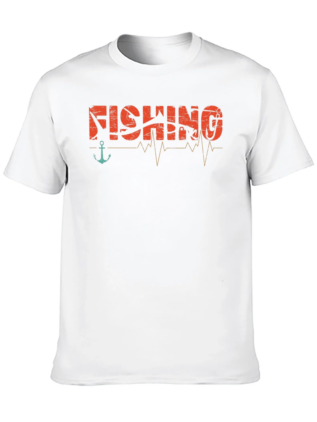 Fishing Heartbeat Graphic T-Shirt - Angler Tee product image 9