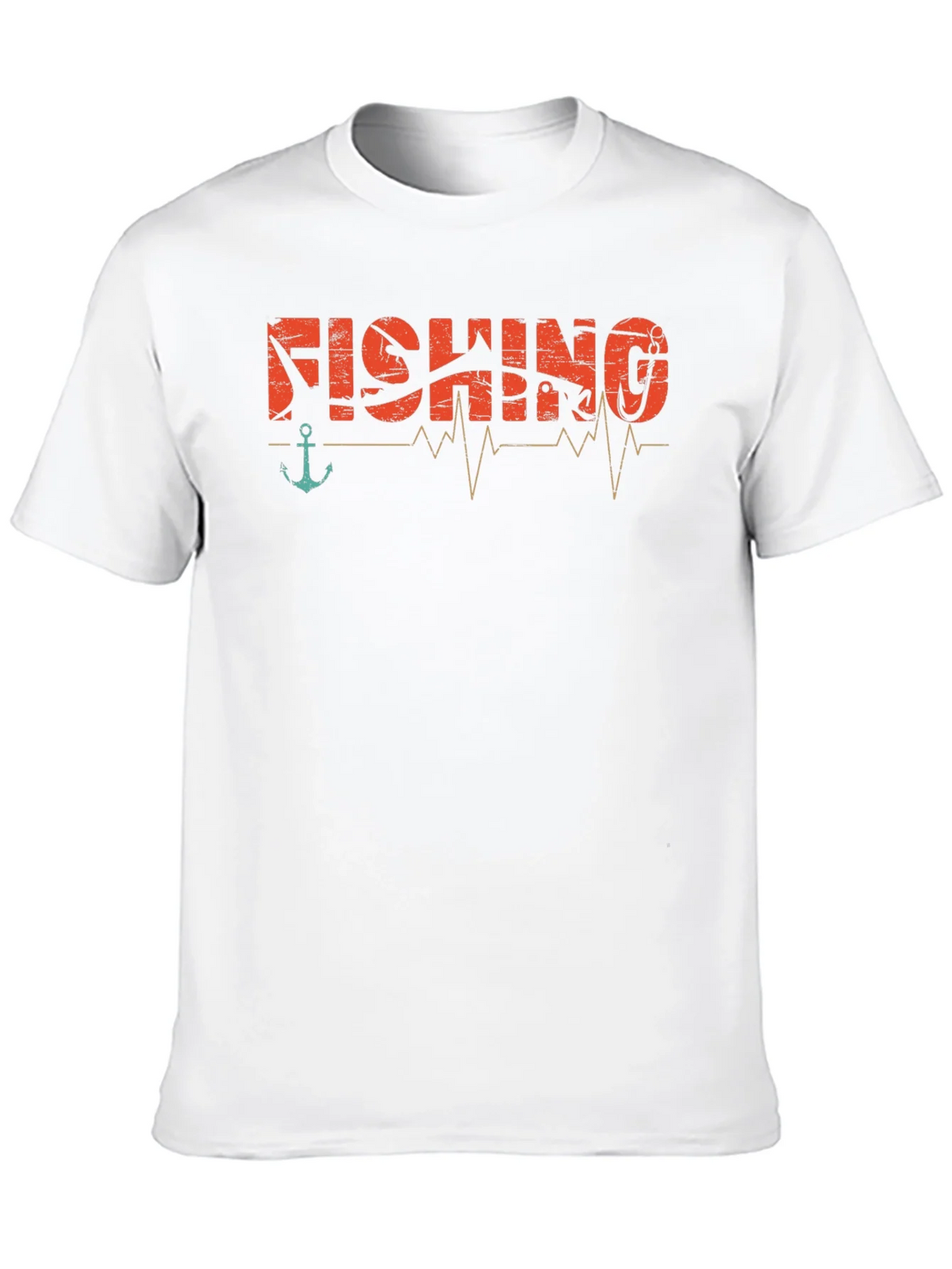 Fishing Heartbeat Graphic T-Shirt - Angler Tee product image 9