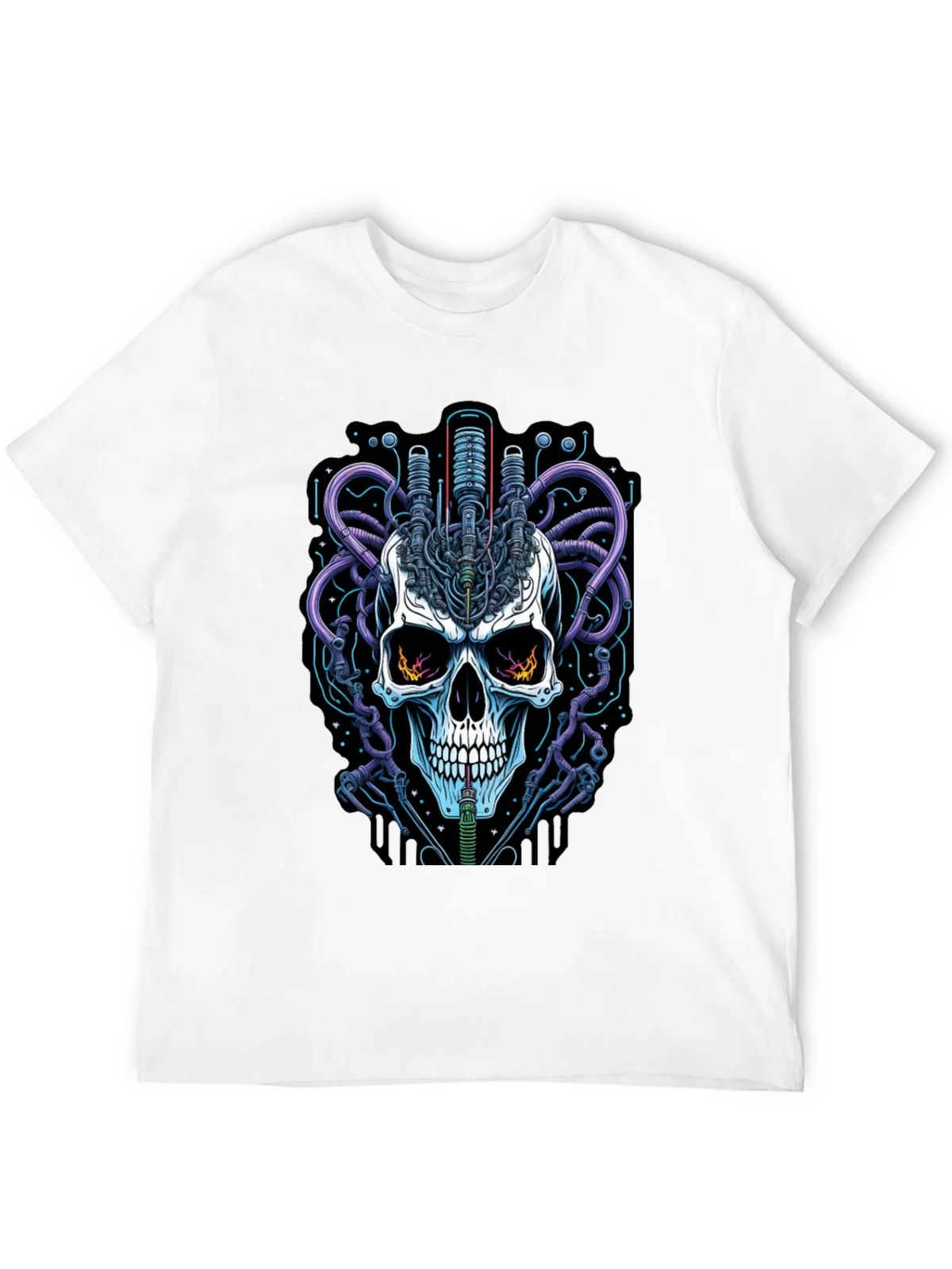 Cyberpunk Skull Graphic Tee - Edgy Streetwear product image 11