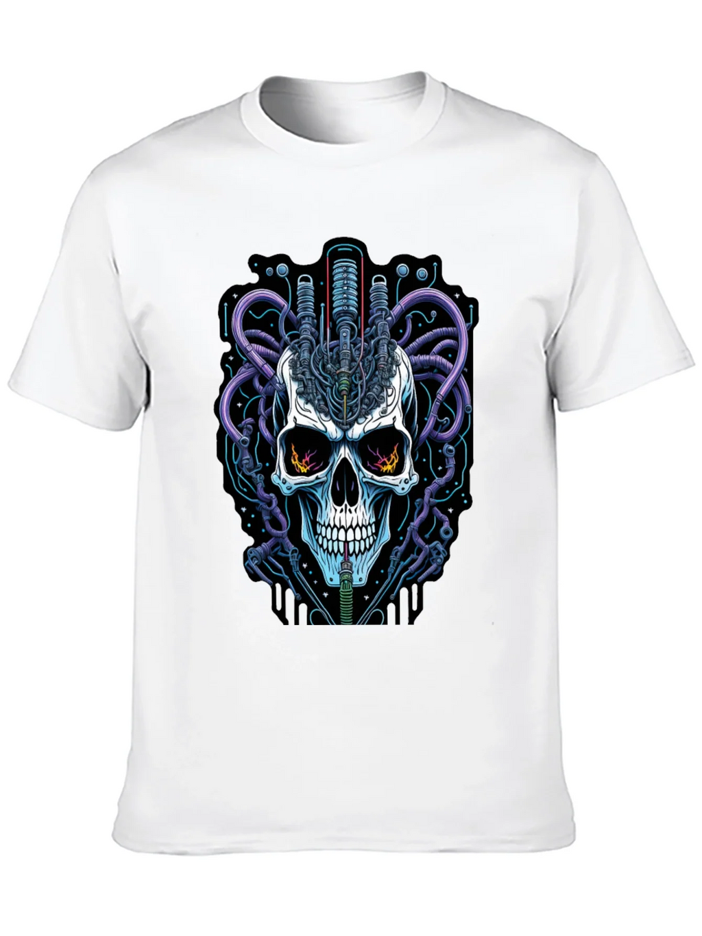 Cyberpunk Skull Graphic Tee - Edgy Streetwear product image 9