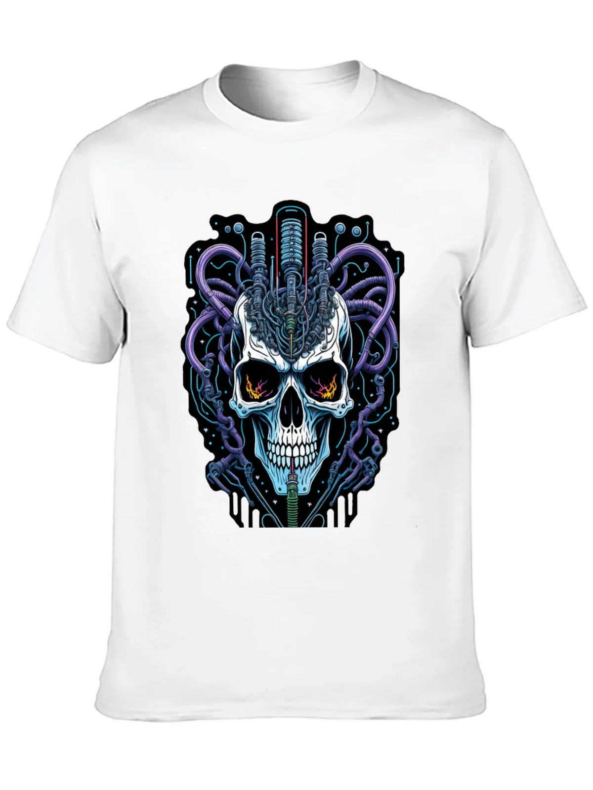 Cyberpunk Skull Graphic Tee - Edgy Streetwear product image 9