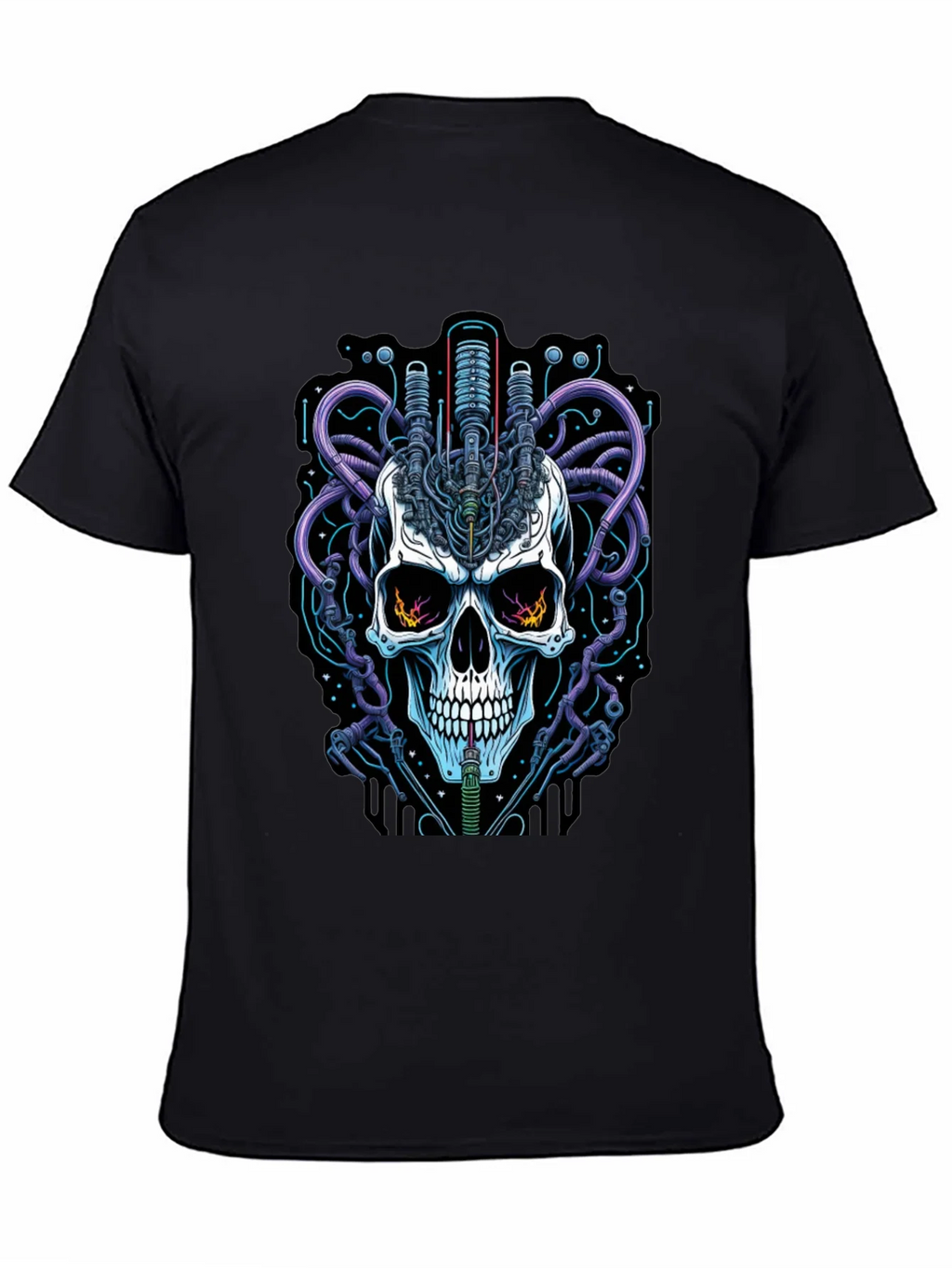 Cyberpunk Skull Graphic Tee - Edgy Streetwear product image 4