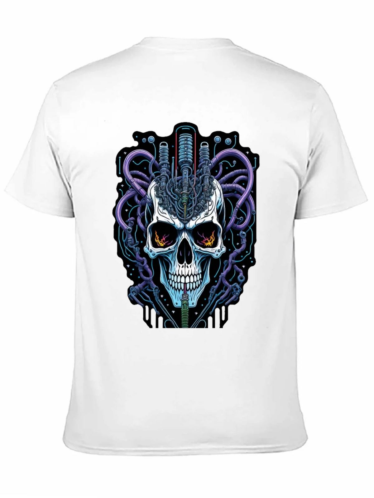 Cyberpunk Skull Graphic Tee - Edgy Streetwear product image 10