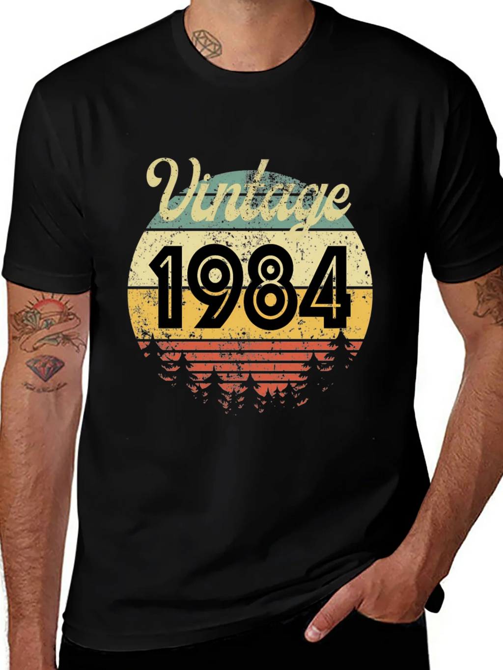 Vintage 1984 Graphic Tee - Retro Birthday Shirt product image 1