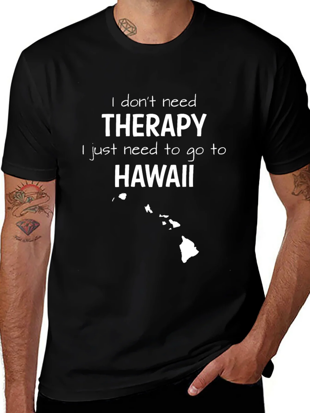 Hawaii Therapy T-Shirt - Island State Vacation Tee product image 1