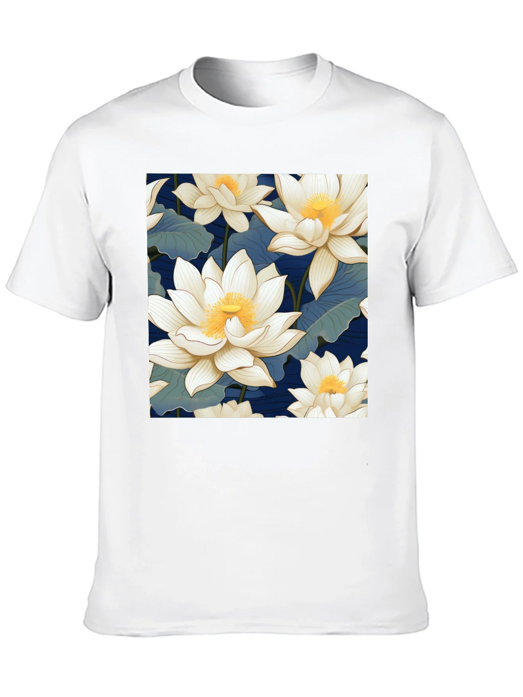 Lotus Flower Graphic Black T-Shirt product image 9